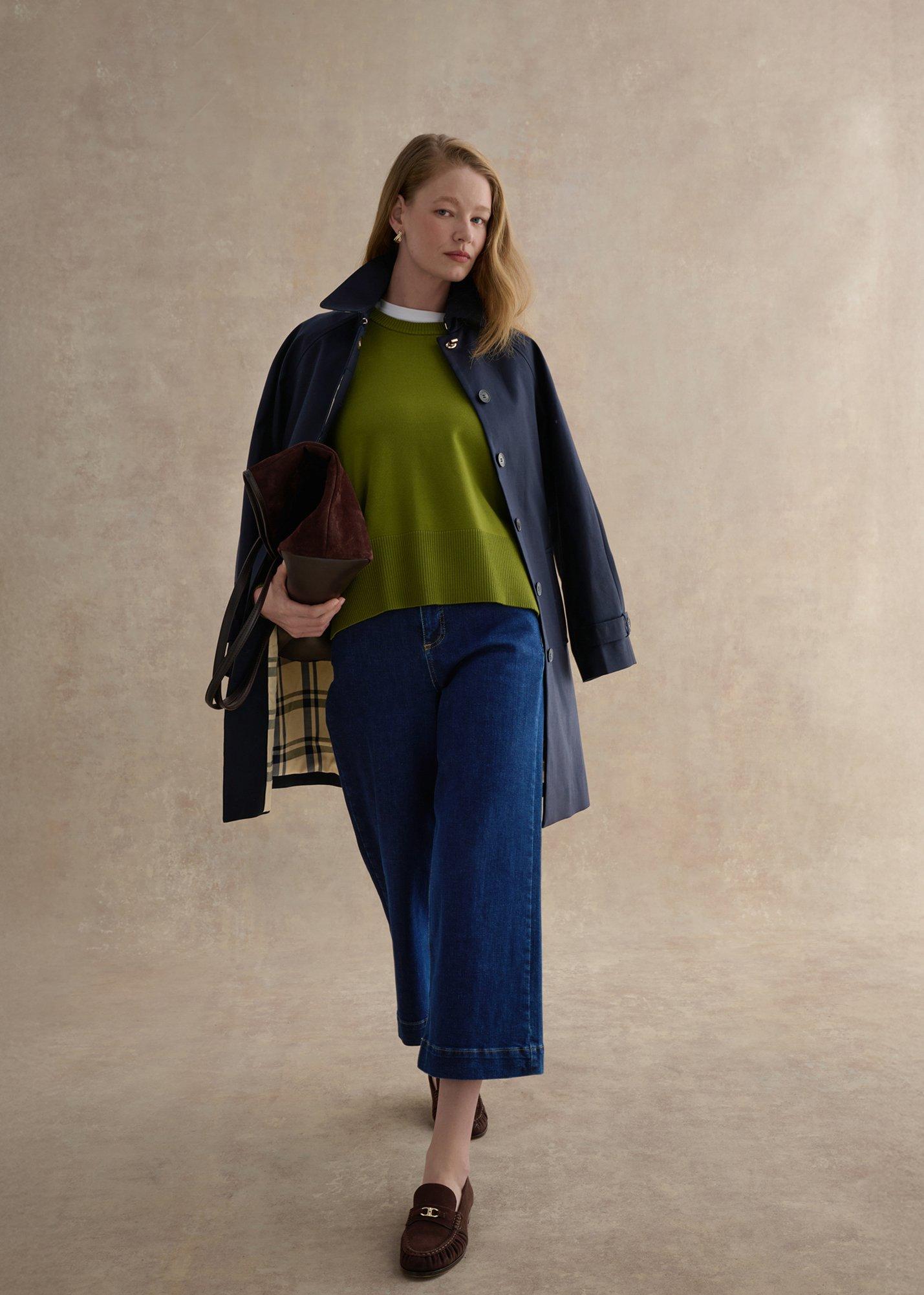 Marsha Knitted Sweater, Soft Moss Green, hi-res