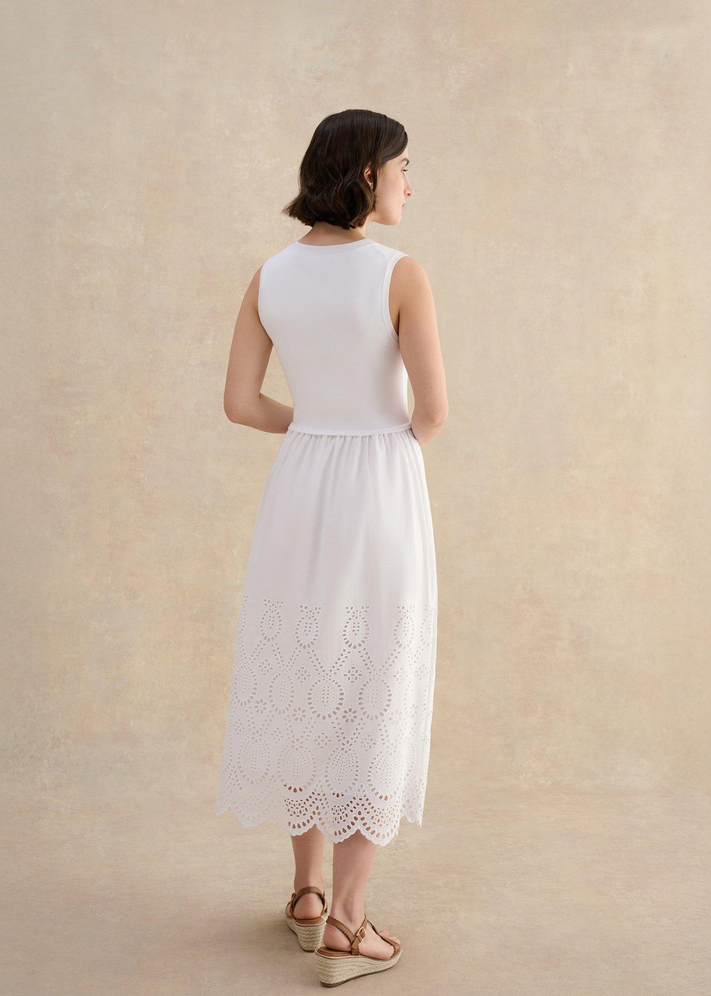 Hollingworth Dress, White, hi-res