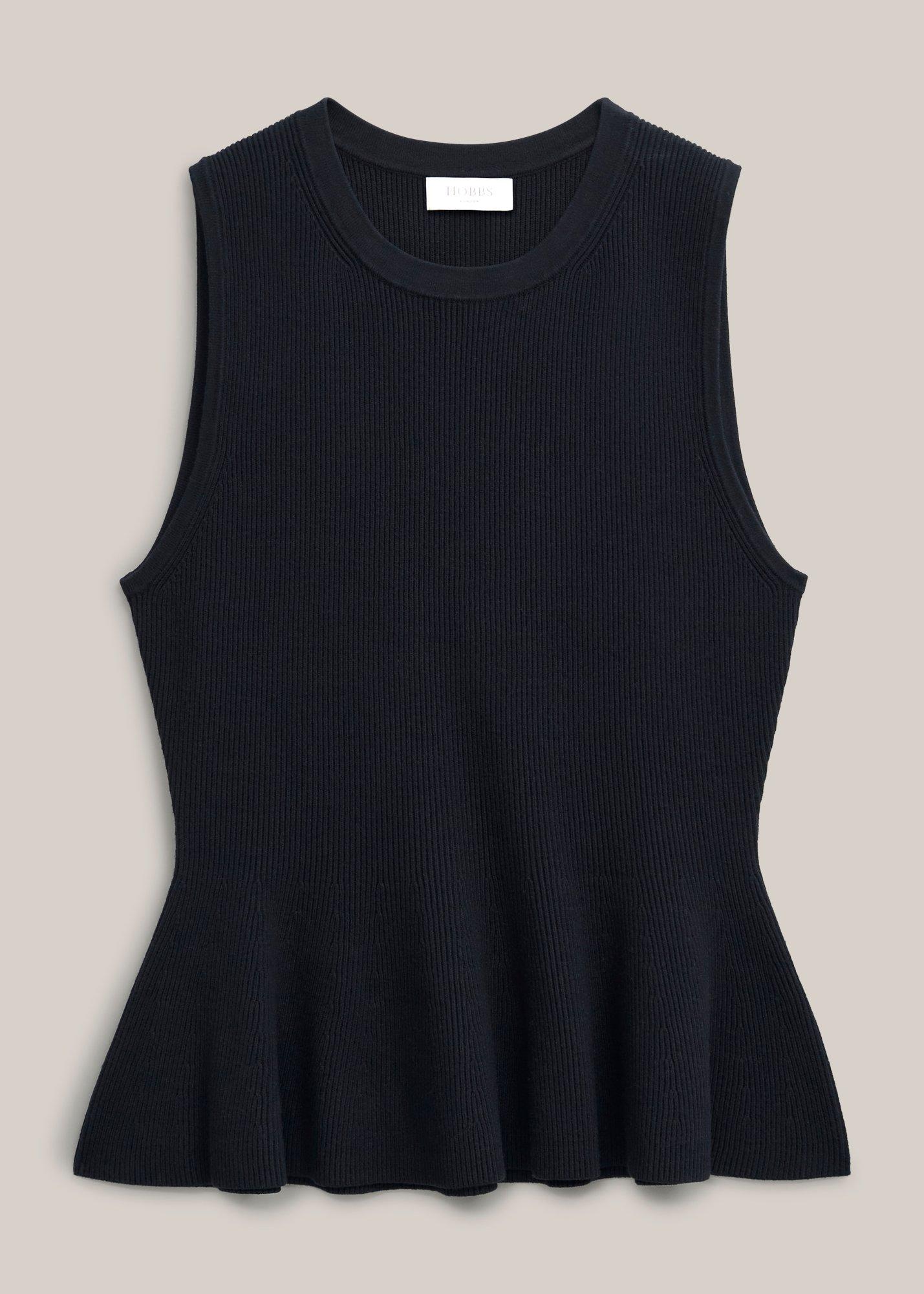 Bowes Ribbed Peplum Top