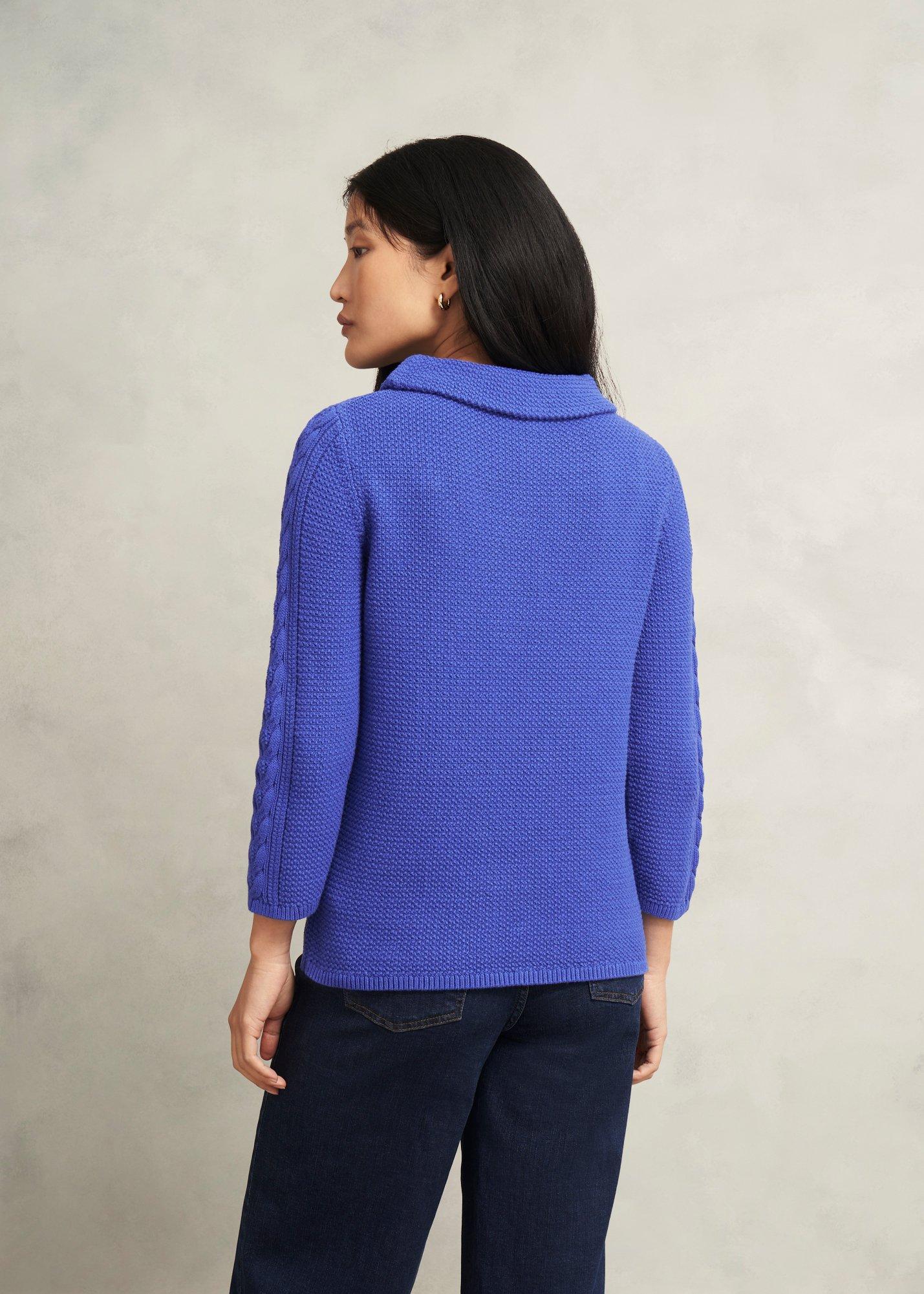 Camilla Cotton Jumper, Regal Blue, hi-res