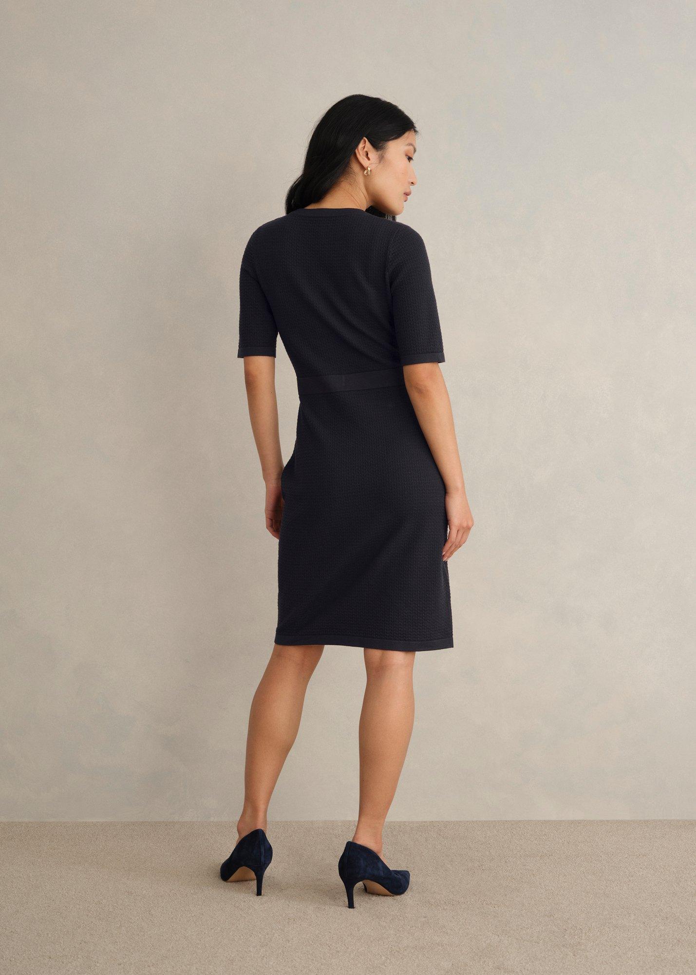 Petite Petra Dress, Hobbs Navy, hi-res