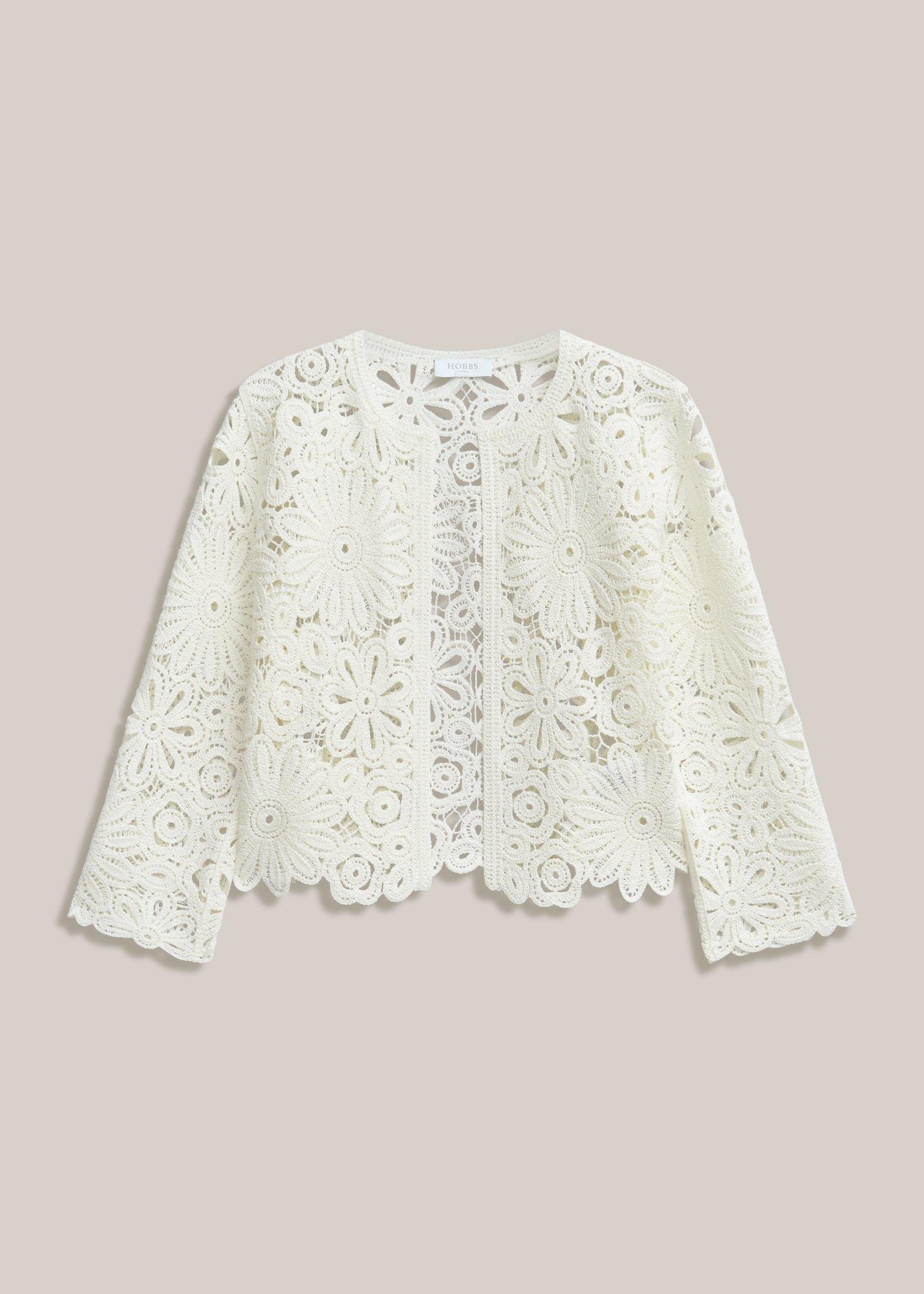 Syon Cotton Crochet Knitted Jacket