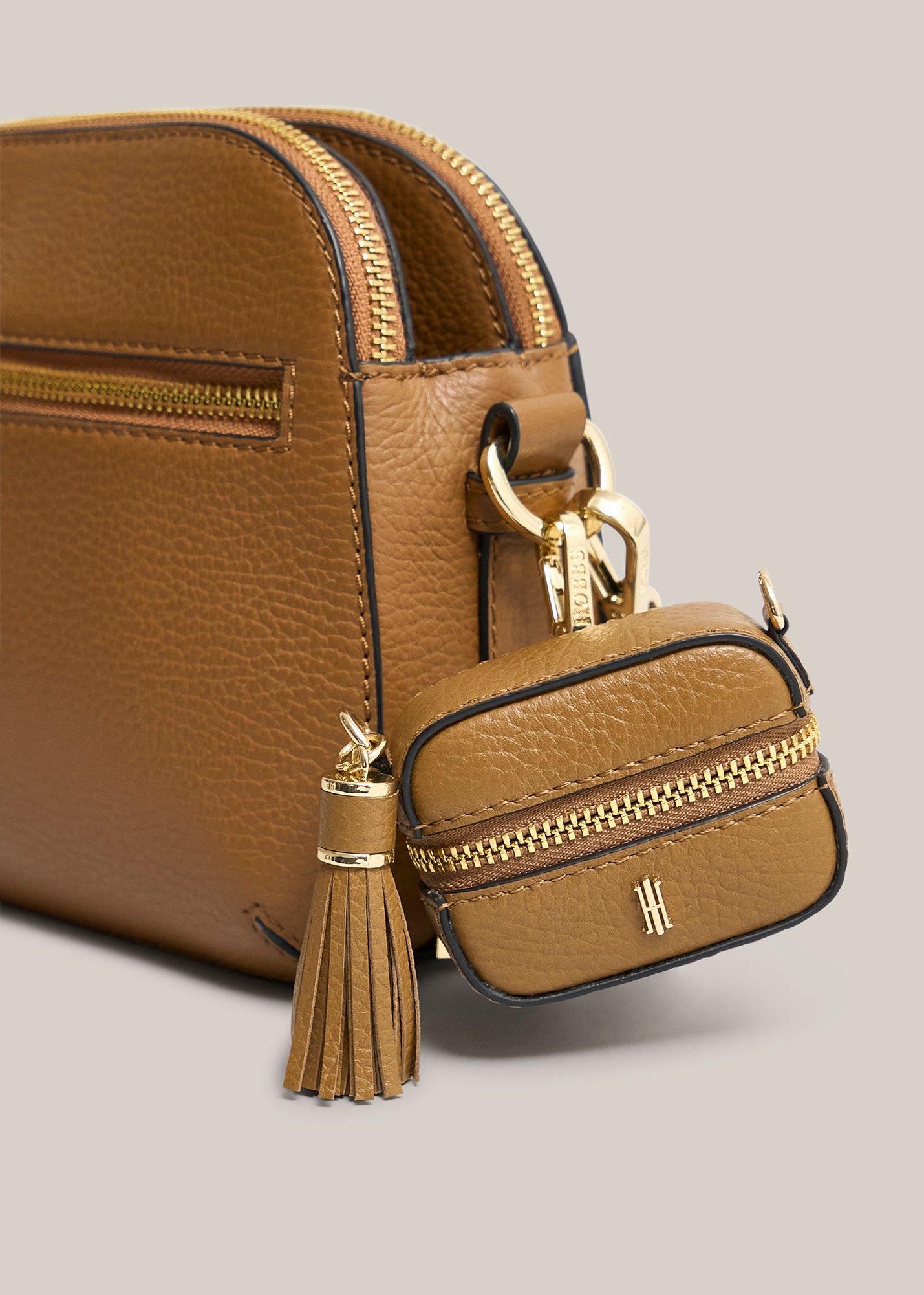 Carlton Earphone Case, Tan, hi-res