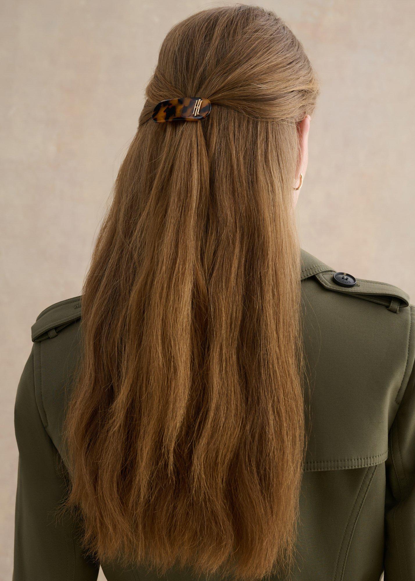 Kathy Hair Clip, Brown Multi, hi-res