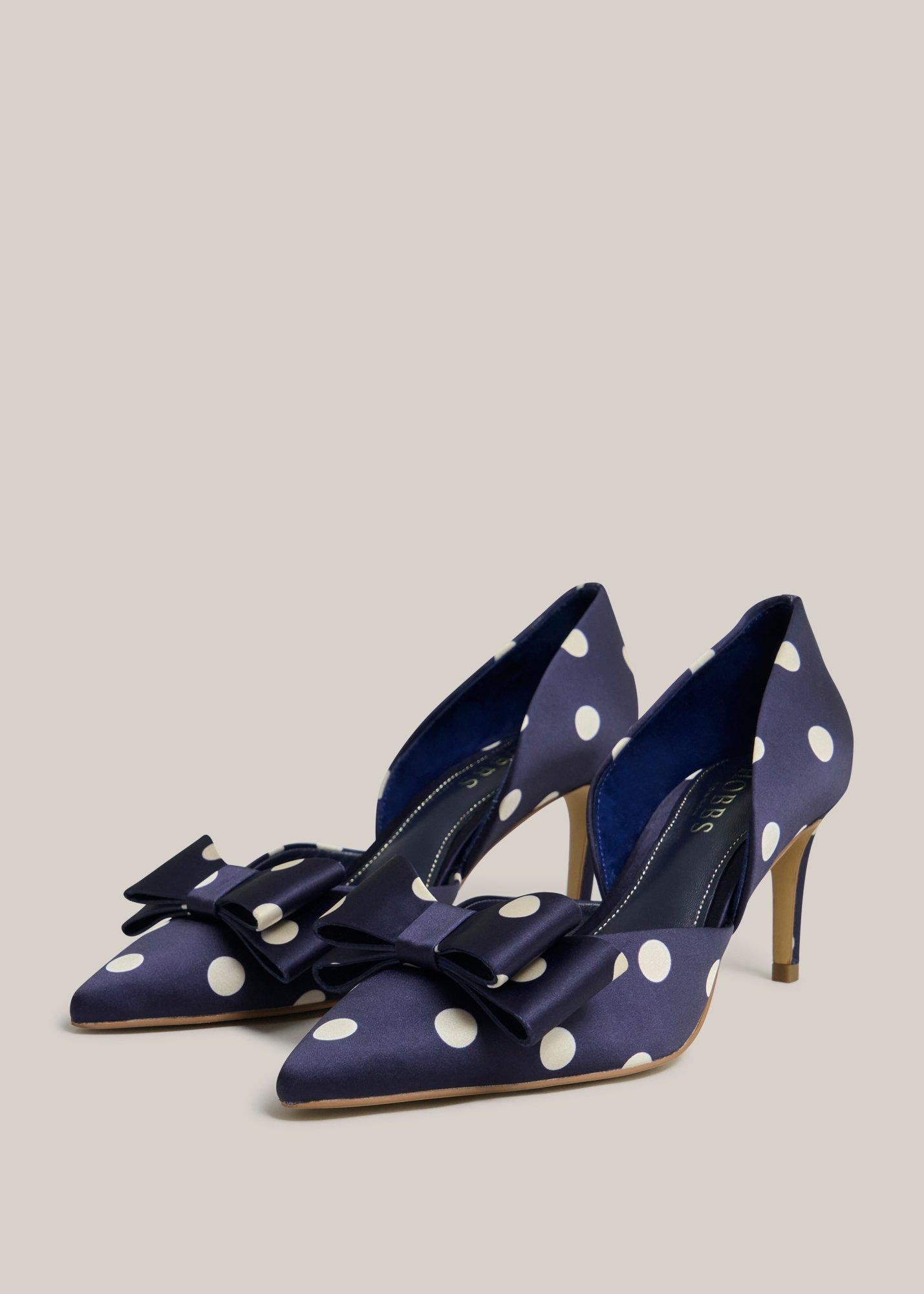 Elva Bow Spot Courts, Midnight Ivory, hi-res