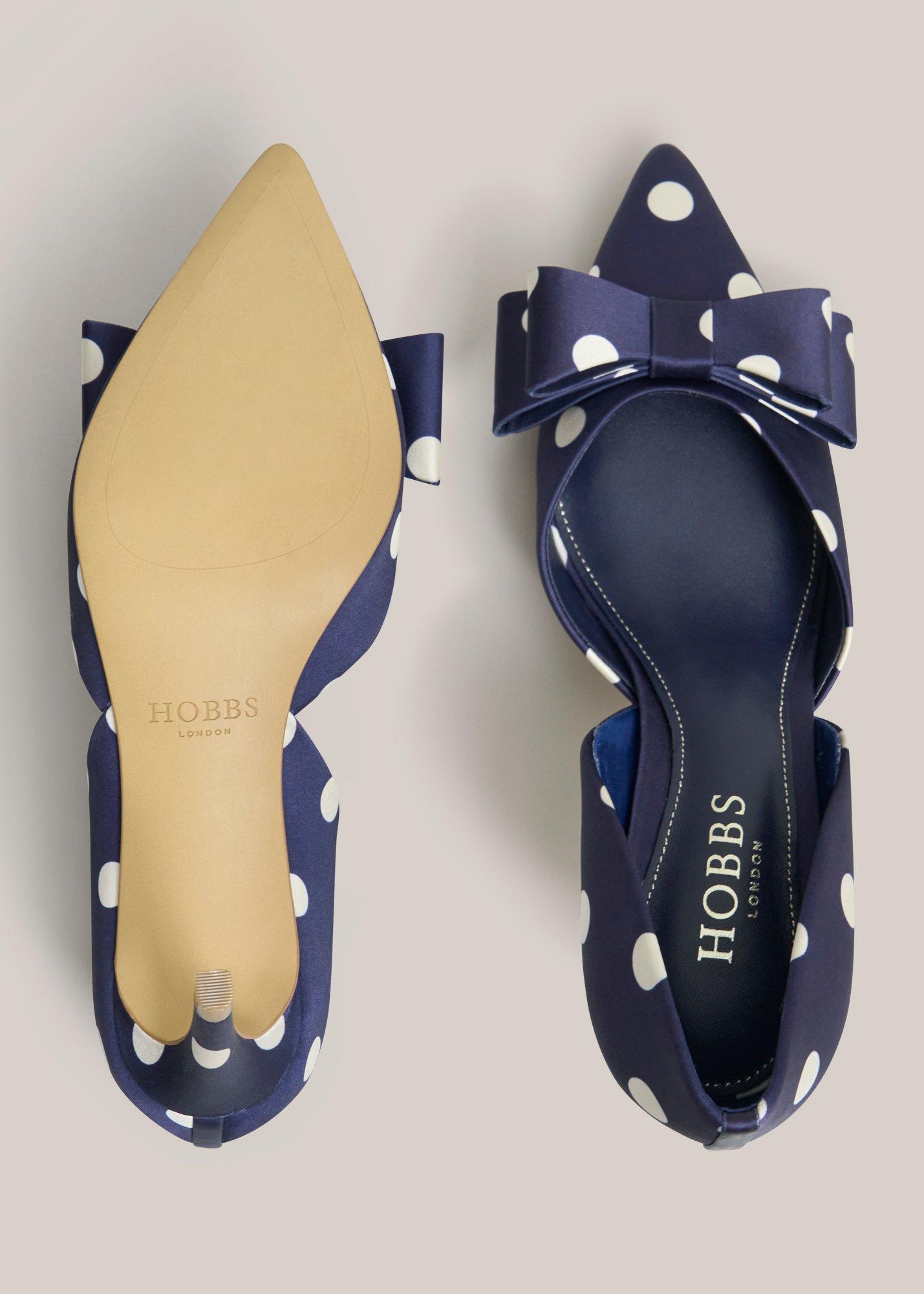 Elva Bow Spot Courts, Midnight Ivory, hi-res