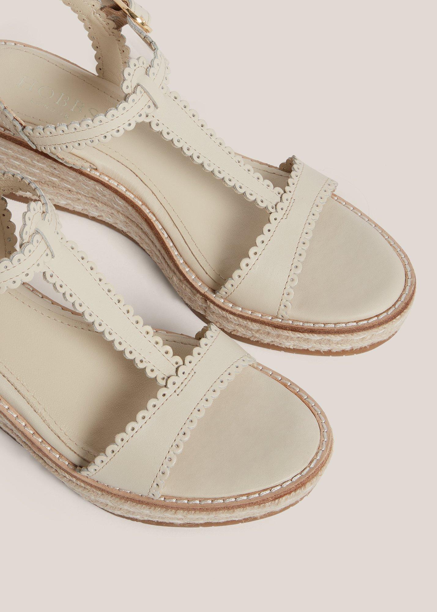 Alyssa Leather Espadrilles, Warm Ivory, hi-res
