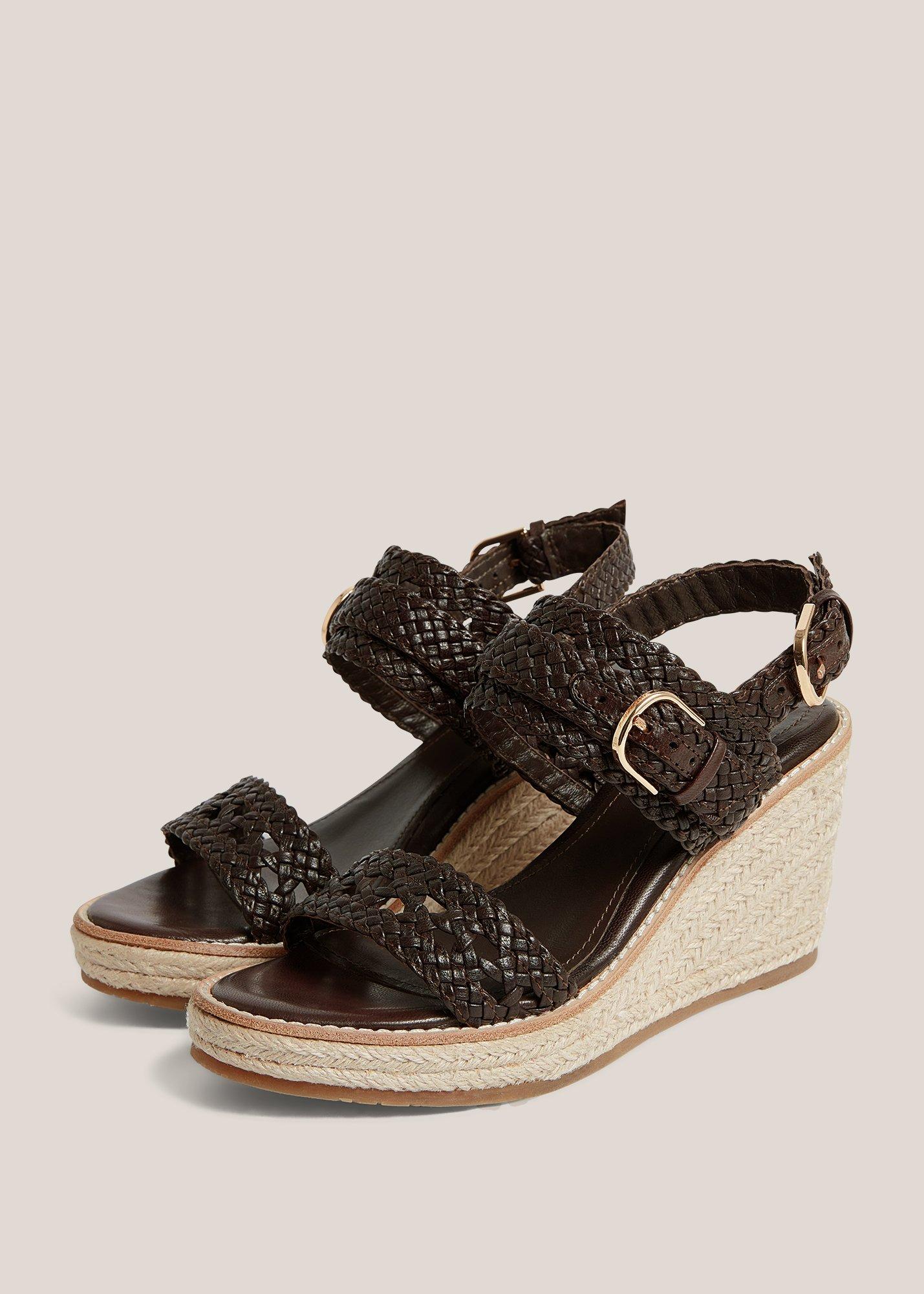 Arabella Suede Espadrilles, Chocolate Brown, hi-res