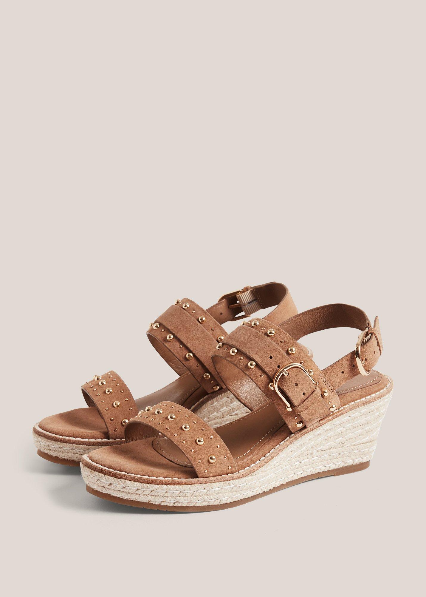 Ashlyn Suede Espadrilles, Light Tan, hi-res