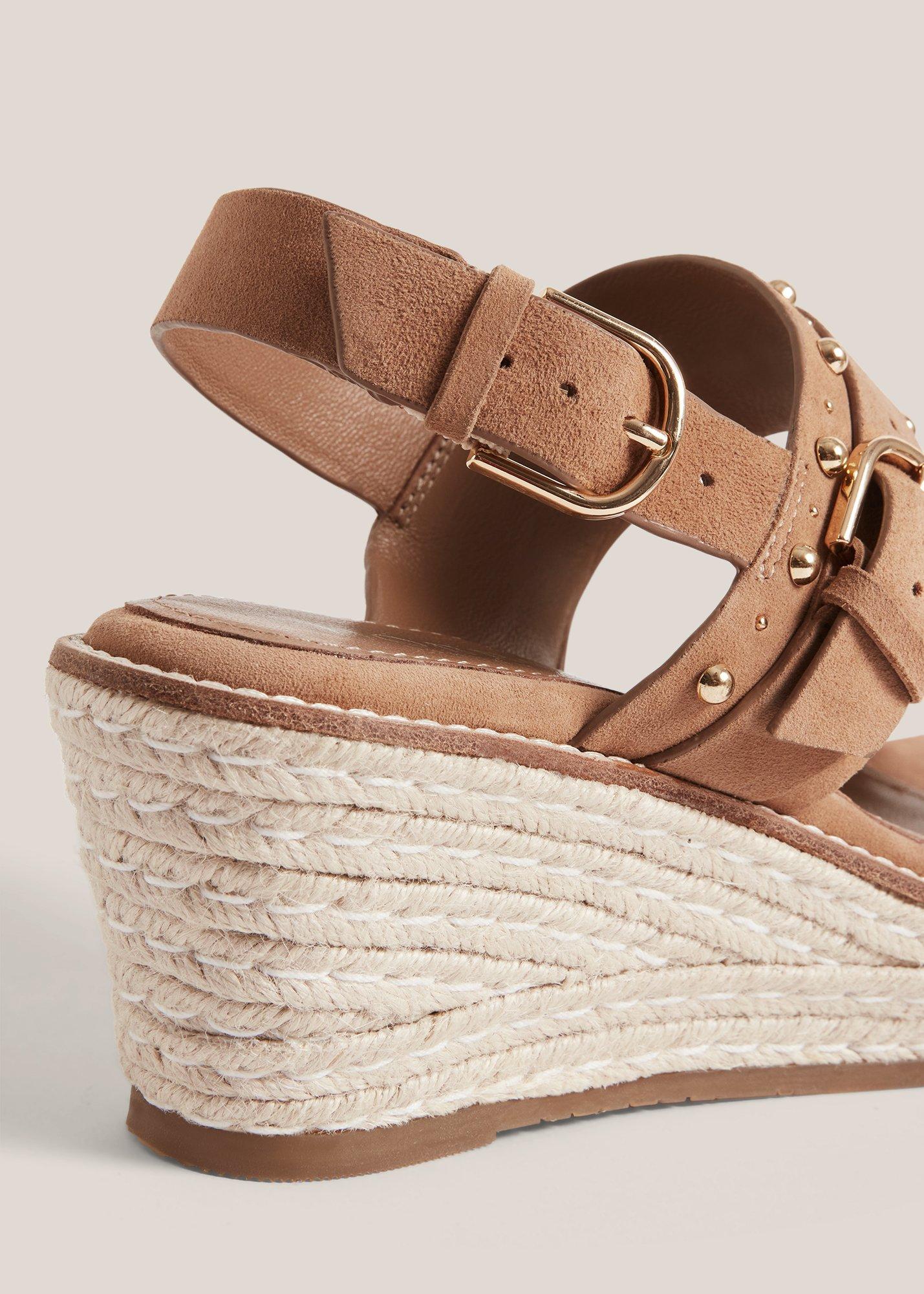 Ashlyn Suede Espadrilles, Light Tan, hi-res