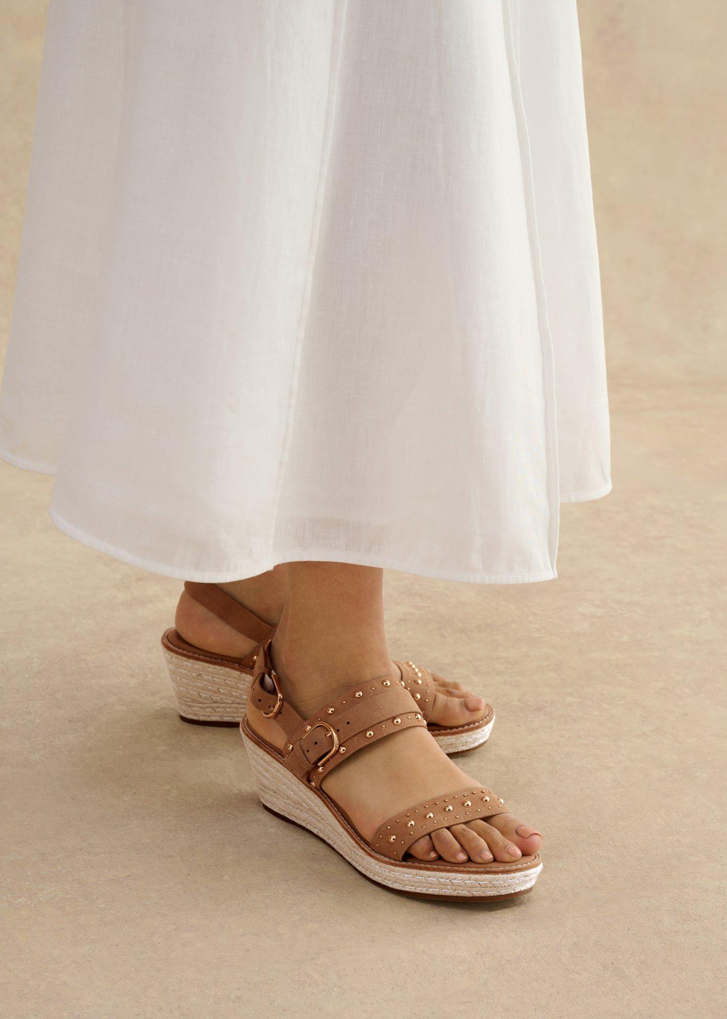 Ashlyn Suede Espadrilles, Light Tan, hi-res