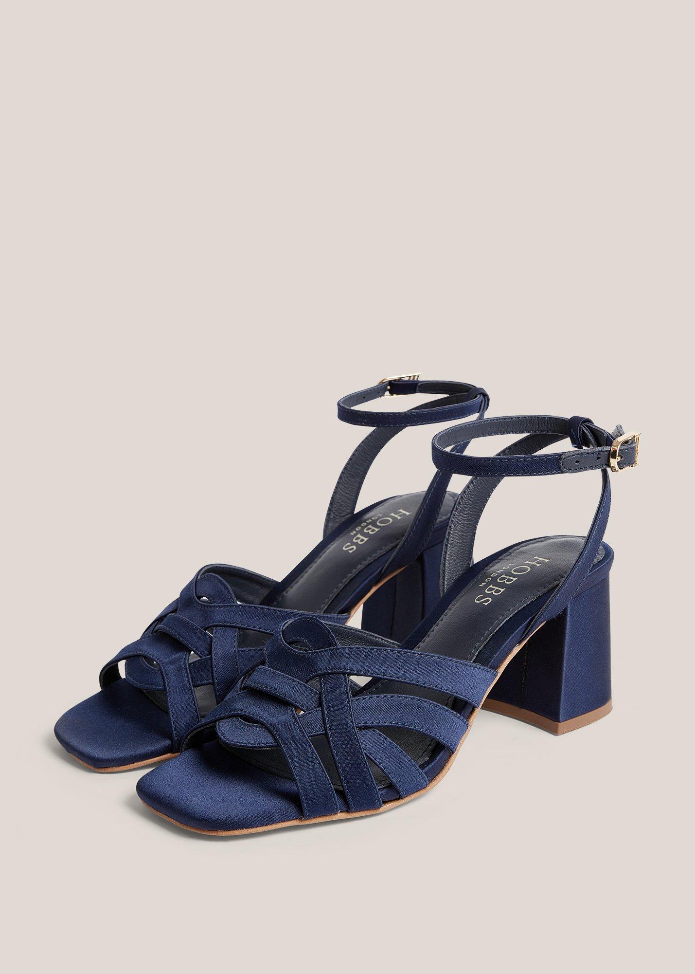 Emerson Heeled Sandals, Midnight Navy, hi-res