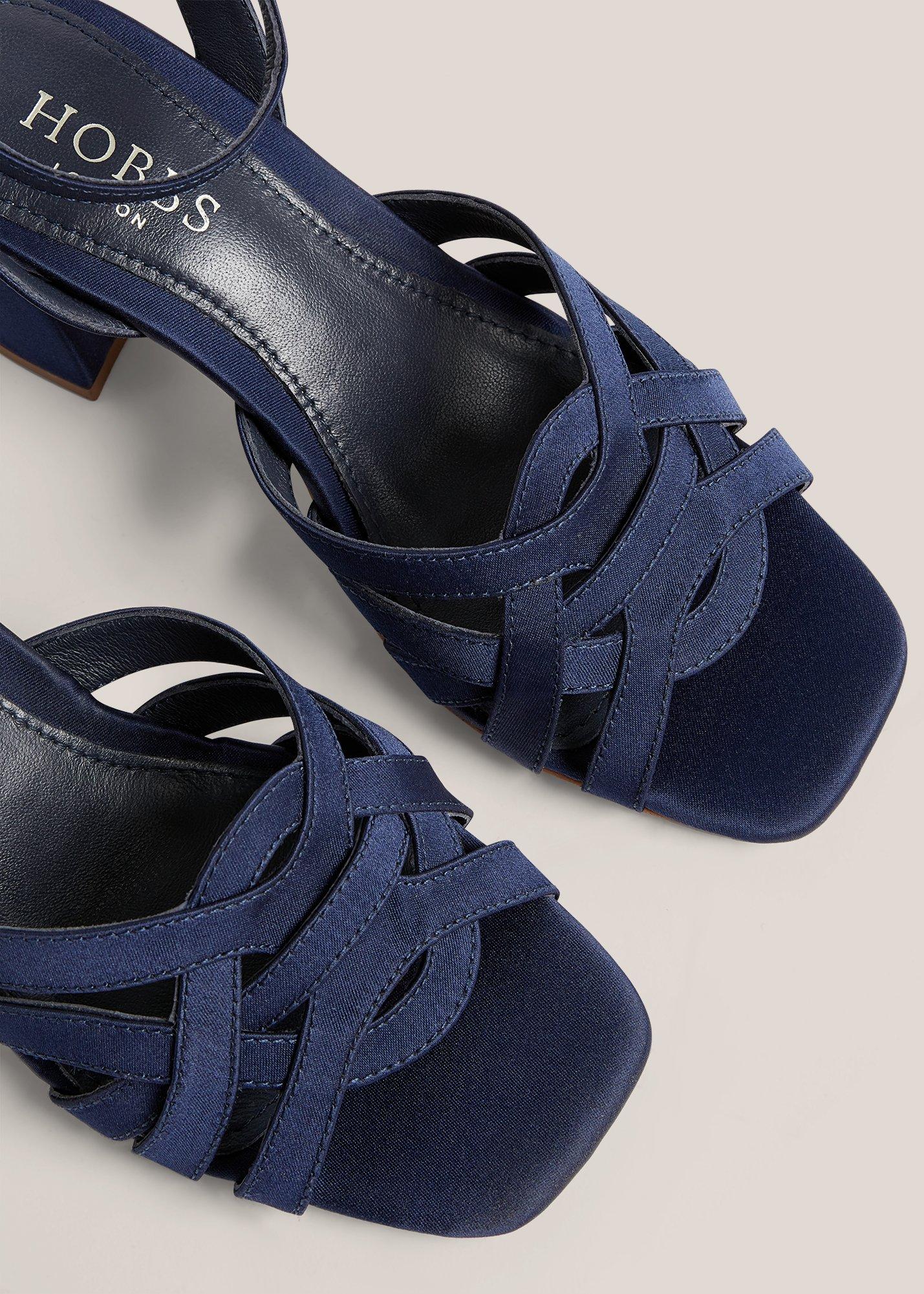 Emerson Heeled Sandals, Midnight Navy, hi-res