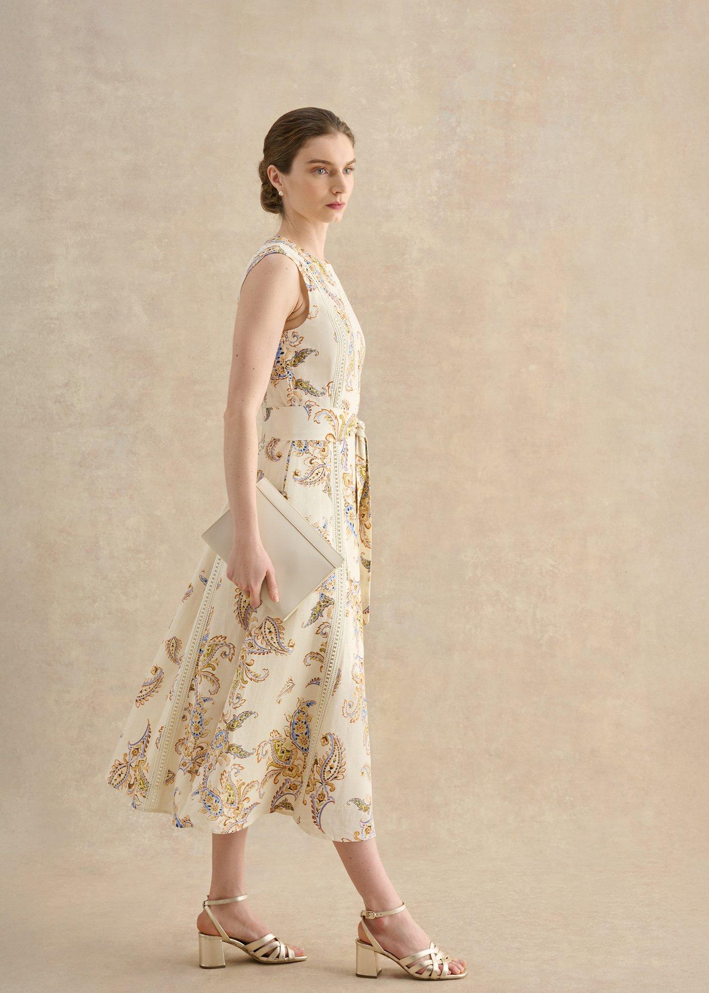 Emerson Leather Heeled Sandals, Gold, hi-res