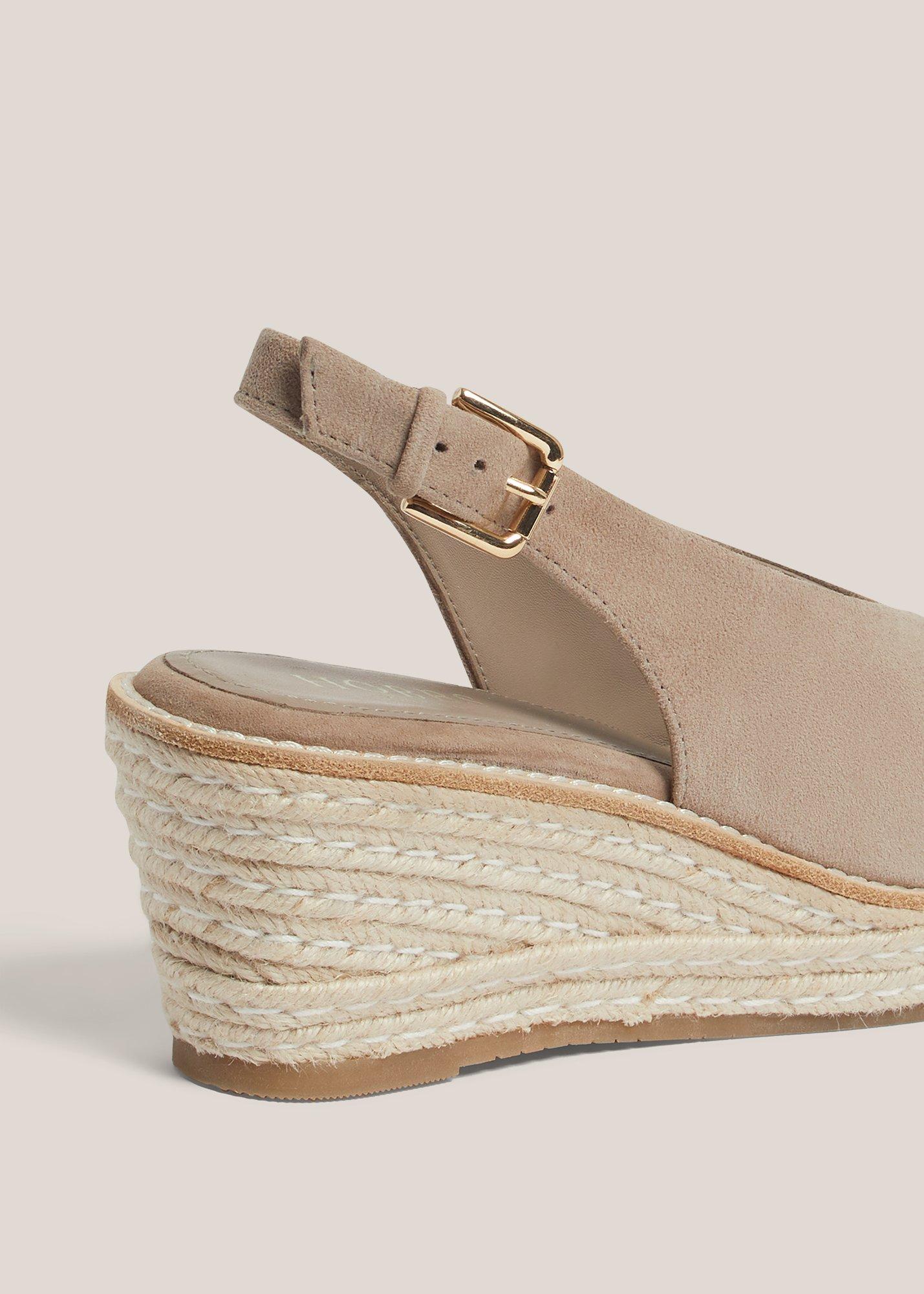 Kali Suede Espadrilles, Mushroom, hi-res