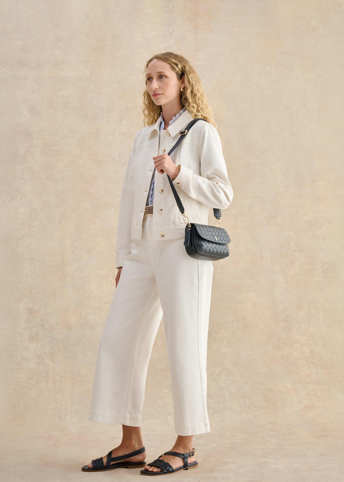 Vera Leather Sandals, Hobbs Navy, hi-res