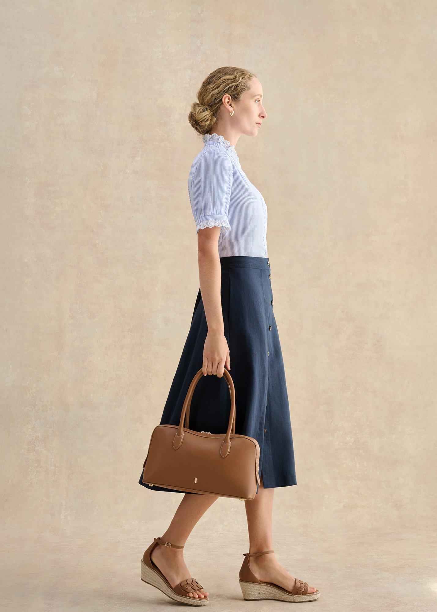 Francis Leather Espadrilles, Tan, hi-res