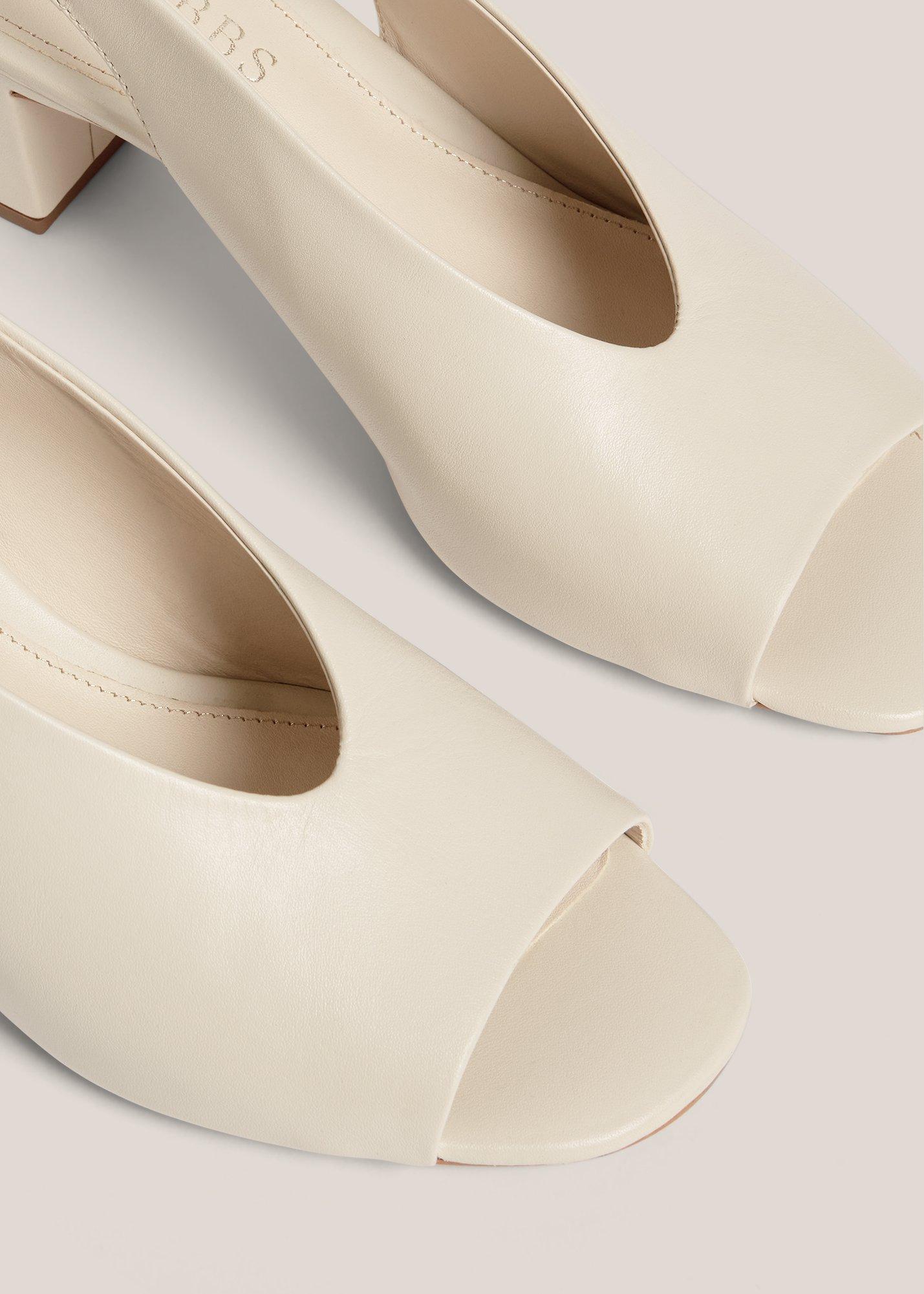 Kali Leather Sandals, Warm Ivory, hi-res