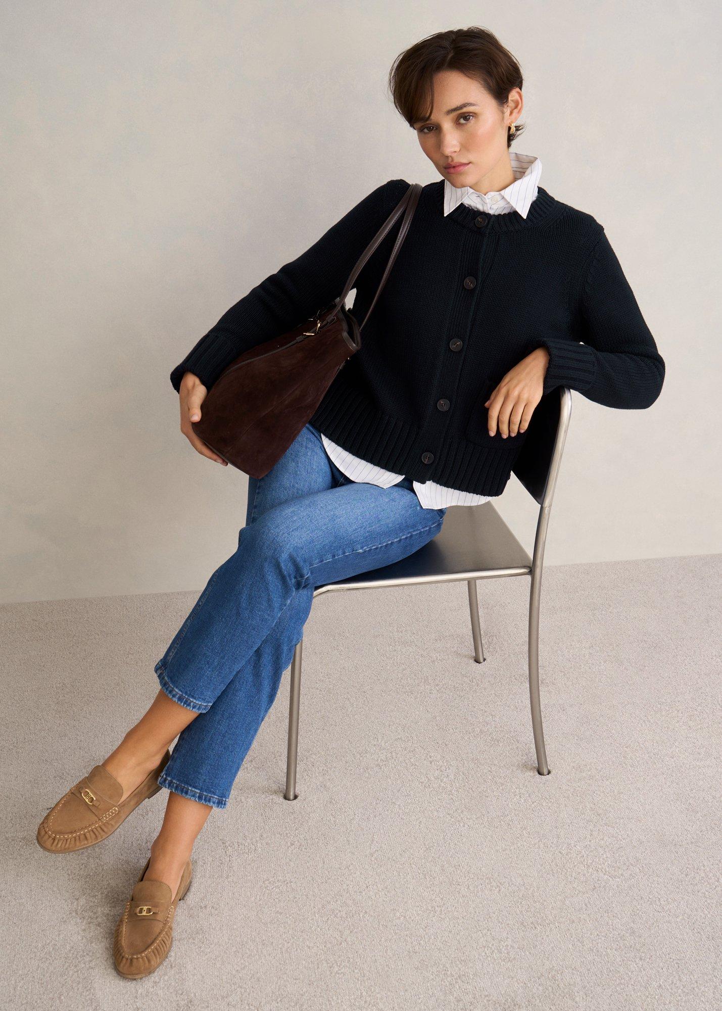 Alana Suede Loafers, Light Tan, hi-res