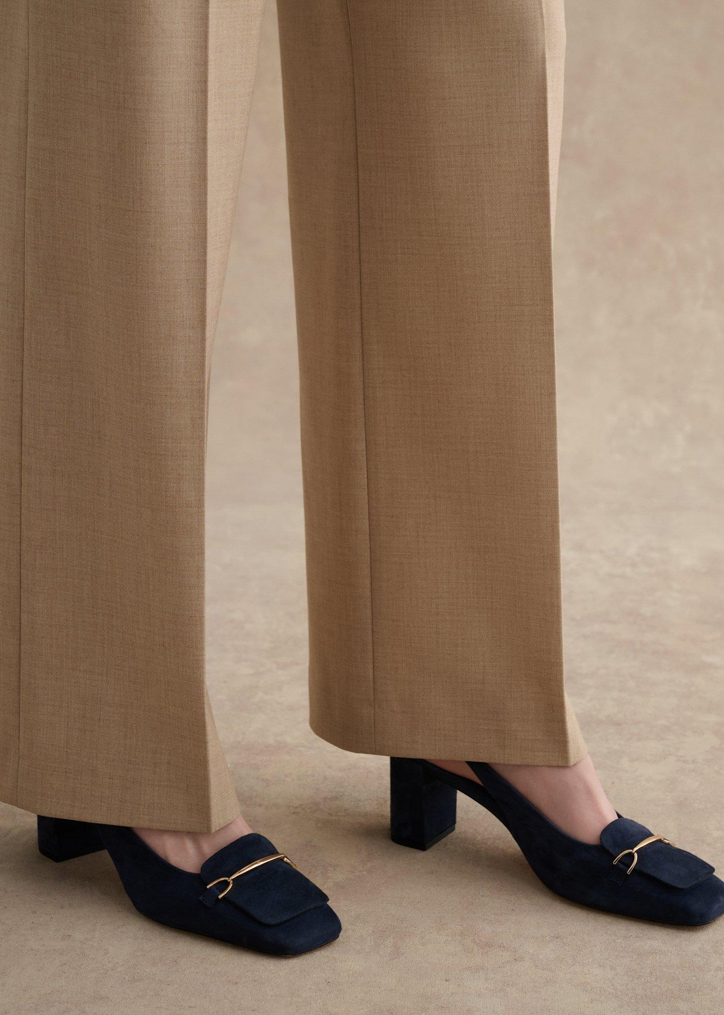 Jaida Suede Slingbacks