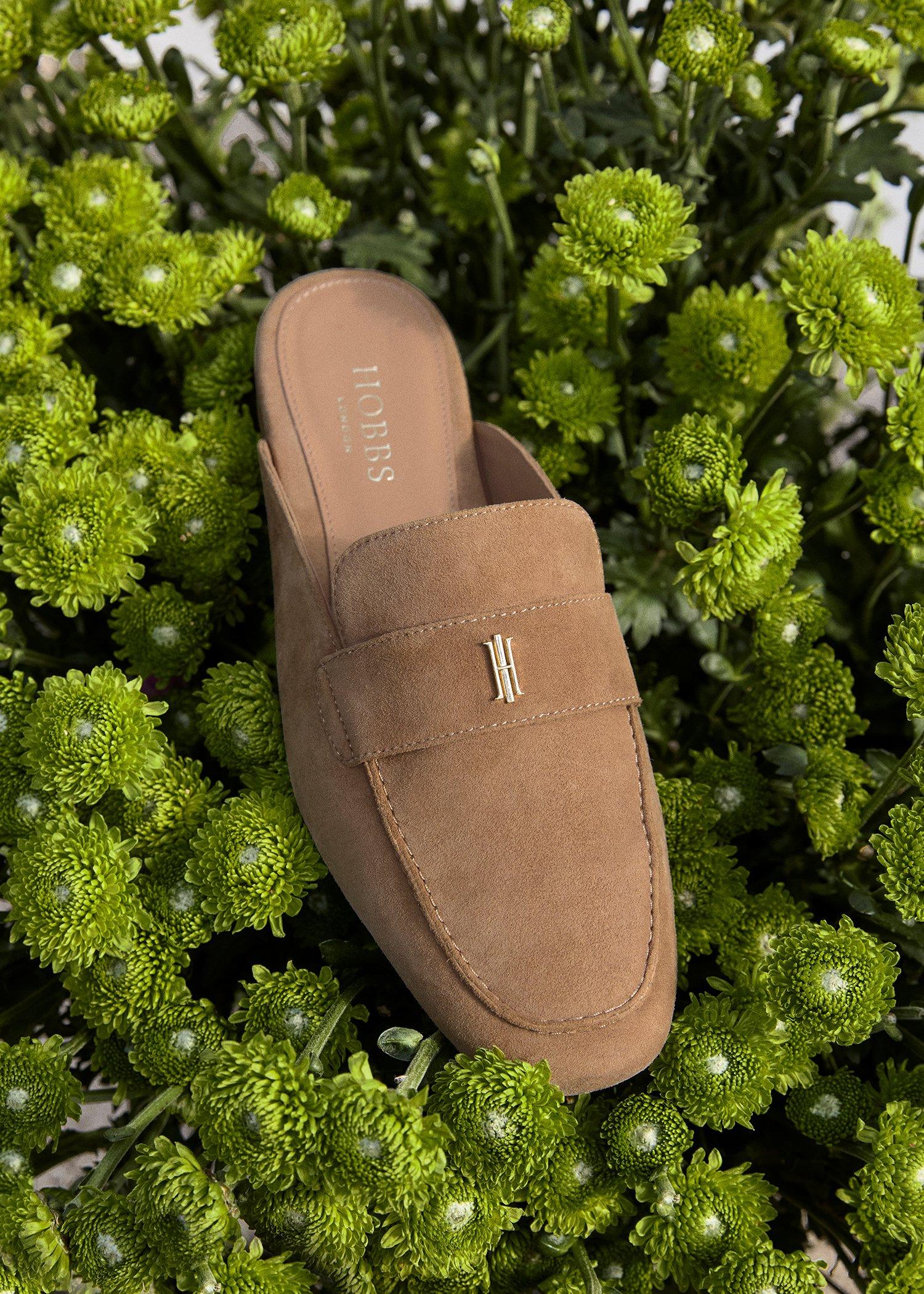 Lola Suede Backless Loafers