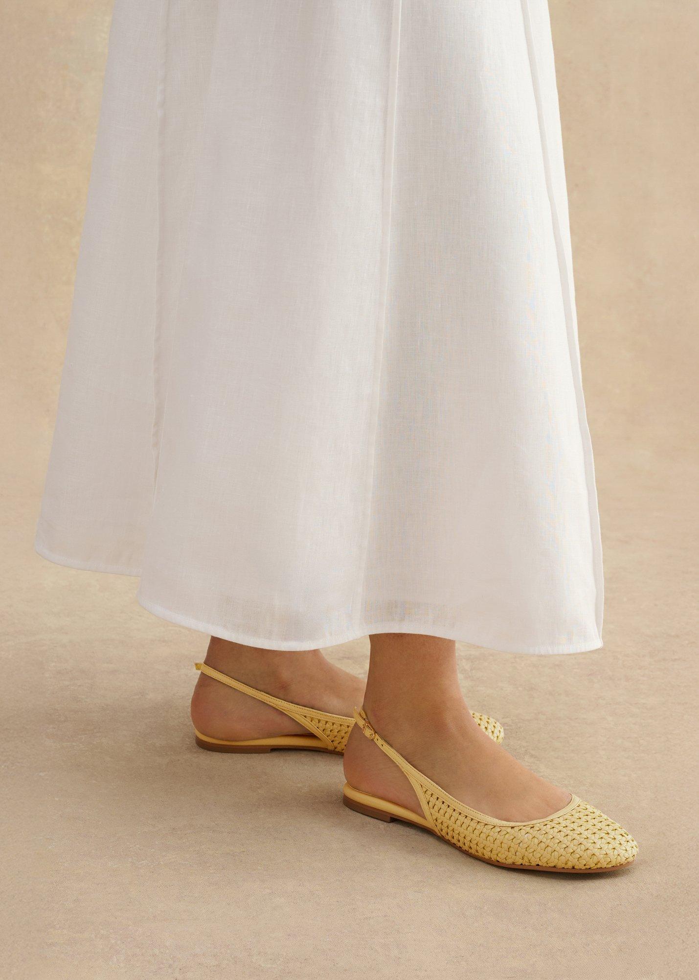 Georgia Slingbacks, Butter Yellow, hi-res