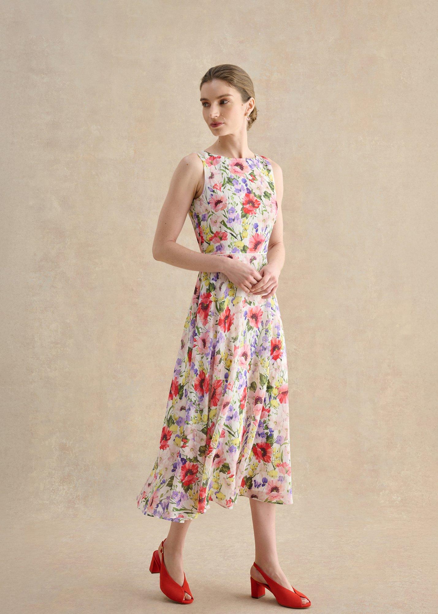 Carla Suede Sandals, Calendula Red, hi-res