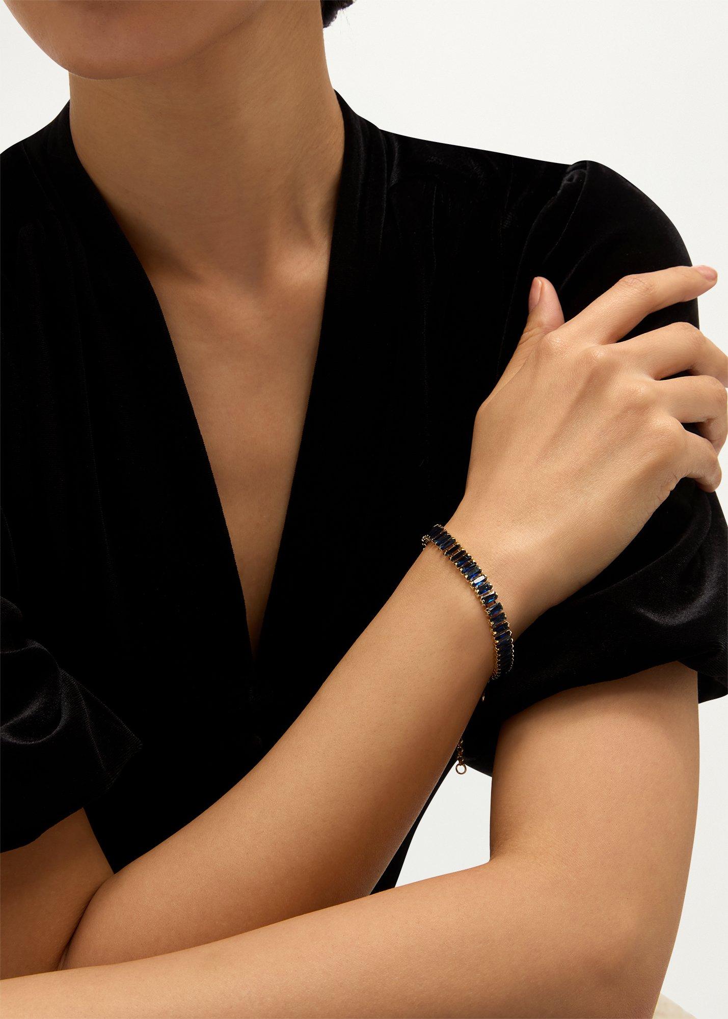 Enid Bracelet, Navy Gold, hi-res