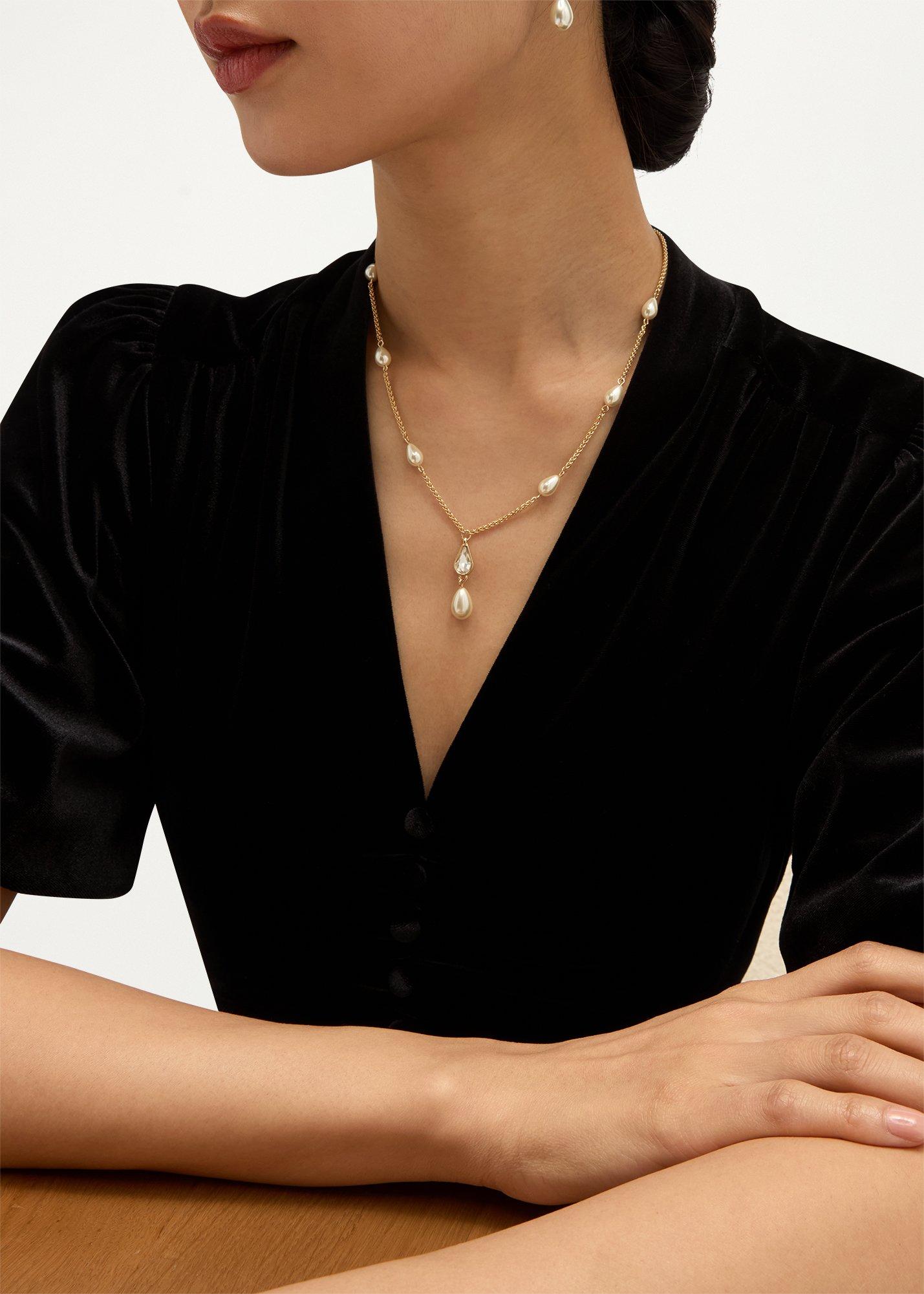 Eloise Necklace, Gold, hi-res