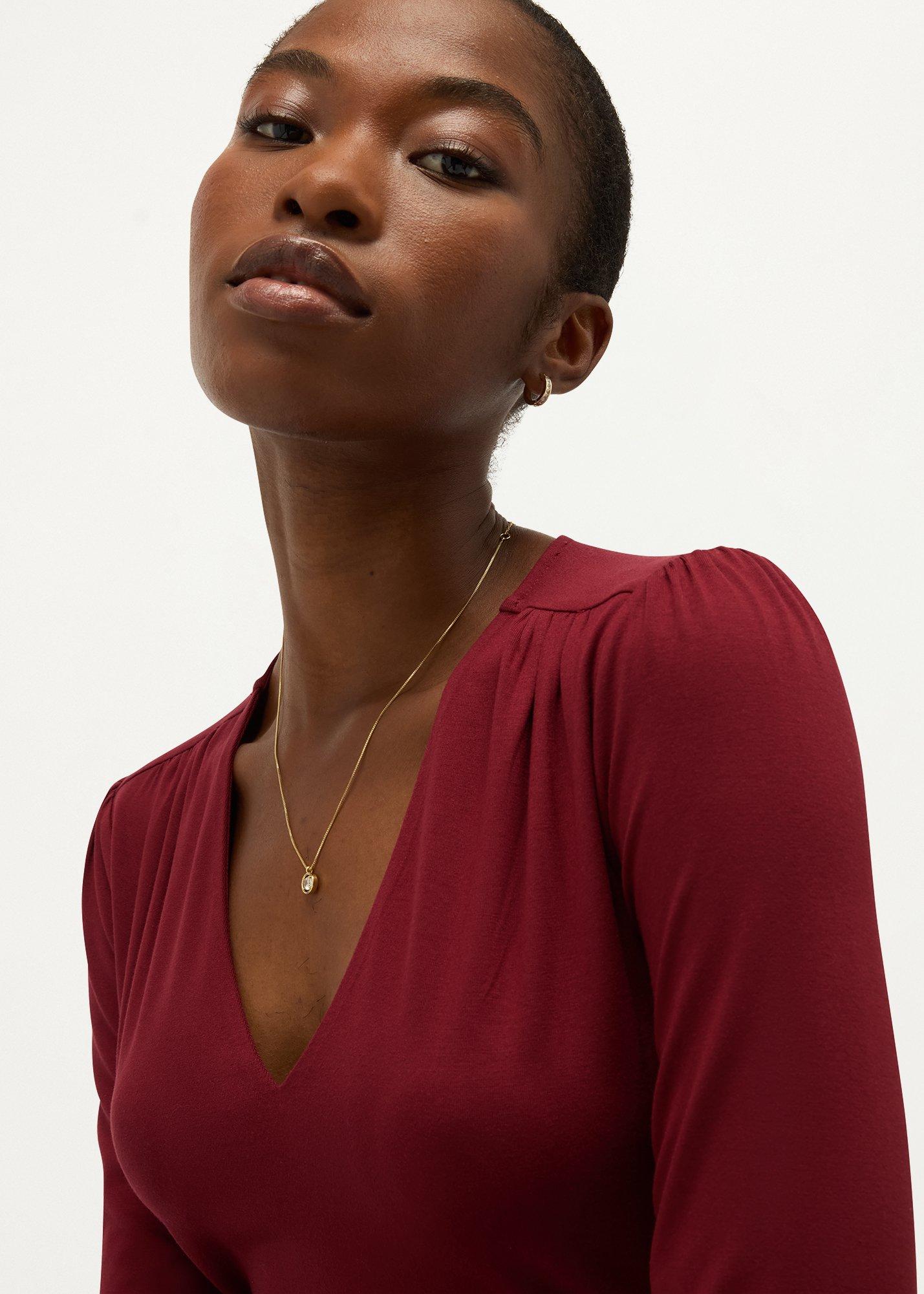 Hannah Top, Mulberry Red, hi-res