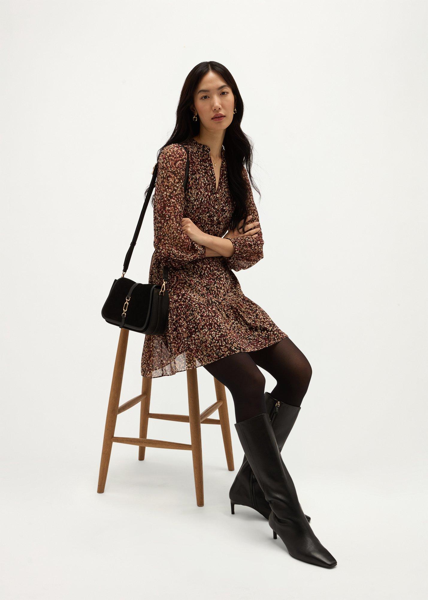 Ria Dress, Camel Multi, hi-res