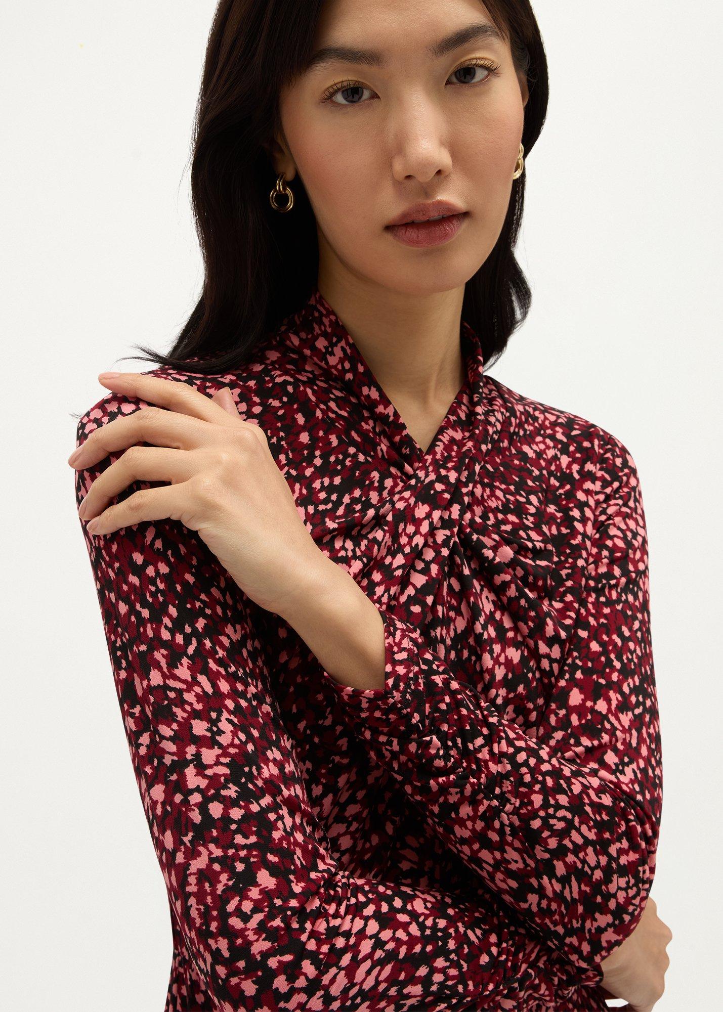 Petite Aliza Jersey Dress, Pink Multi, hi-res