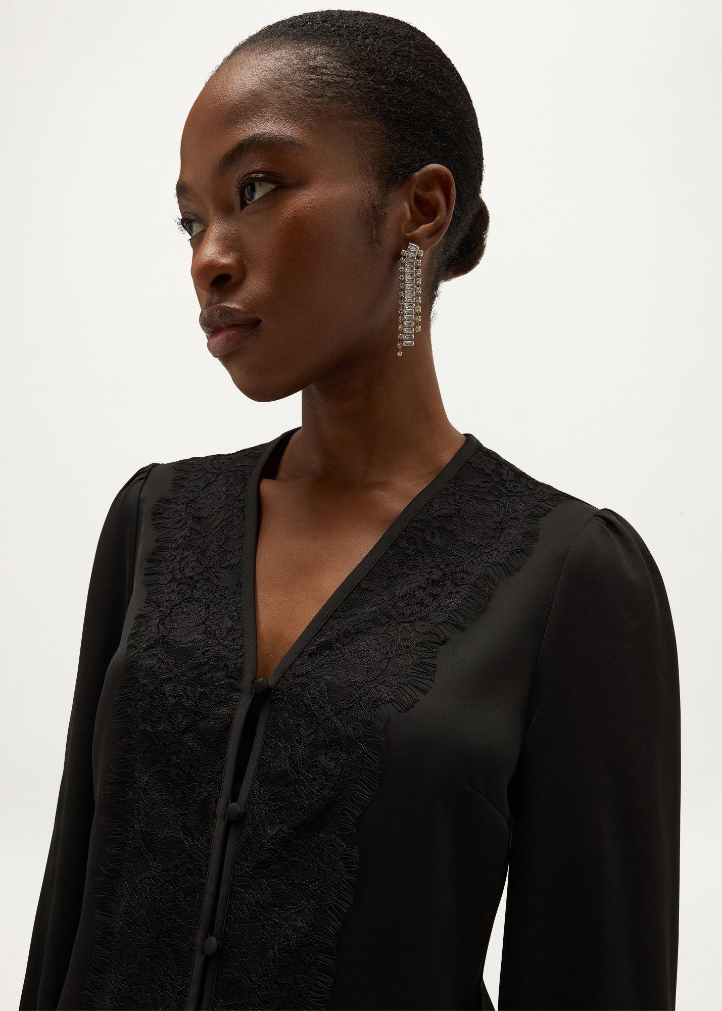 Aurora Blouse, Black, hi-res