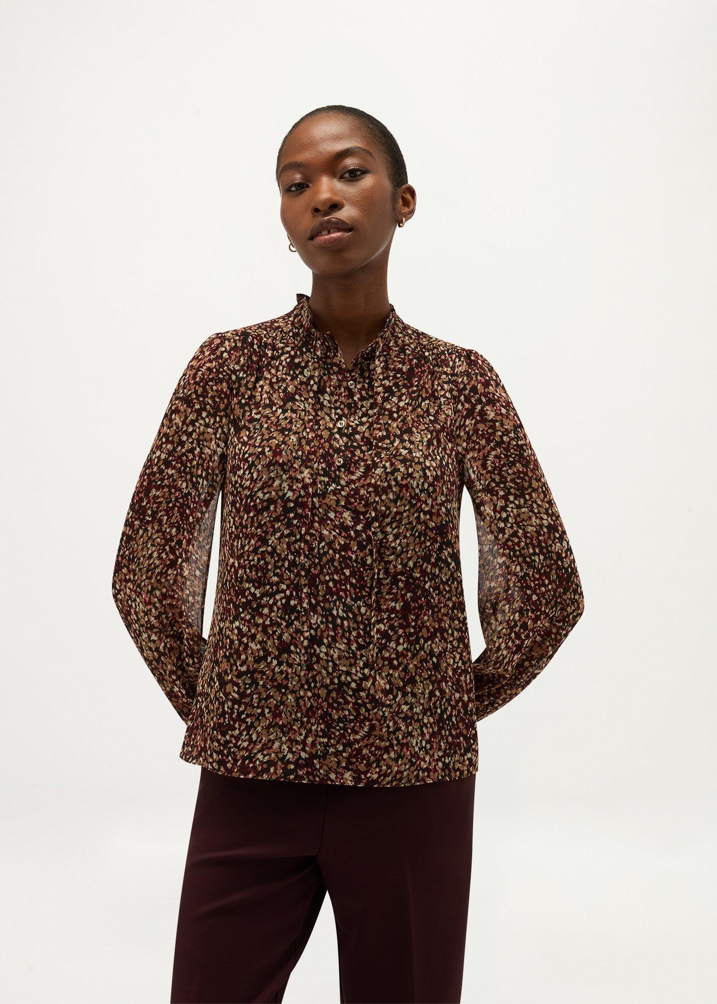 Etty Blouse, Camel Multi, hi-res