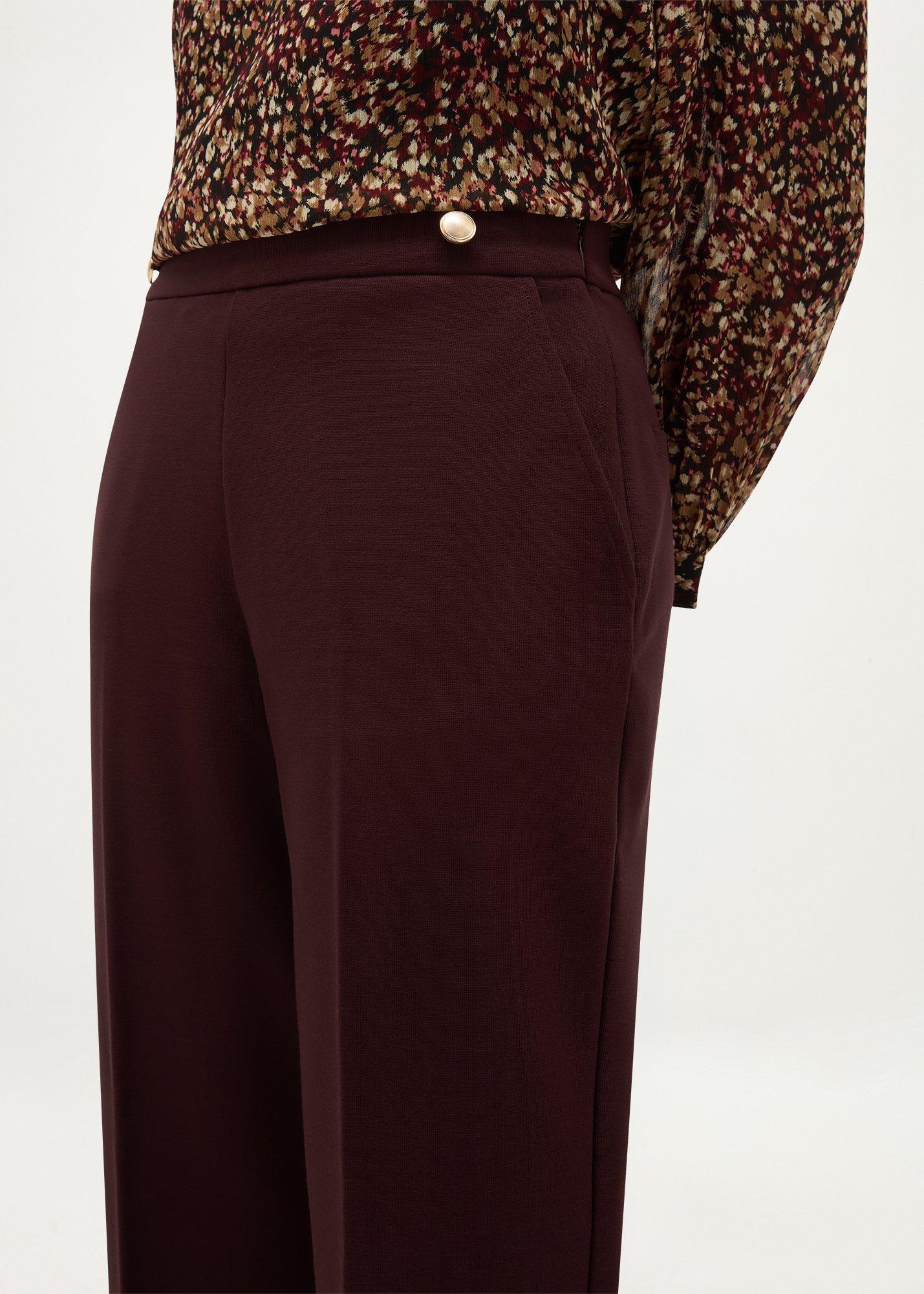 Ember Straight Leg Trousers, Dark Mulberry, hi-res