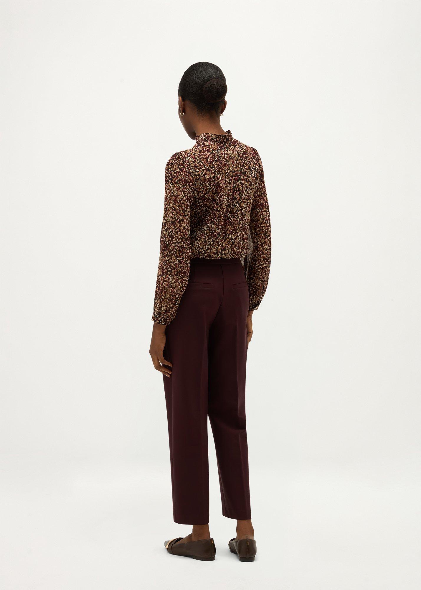 Ember Straight Leg Trousers, Dark Mulberry, hi-res