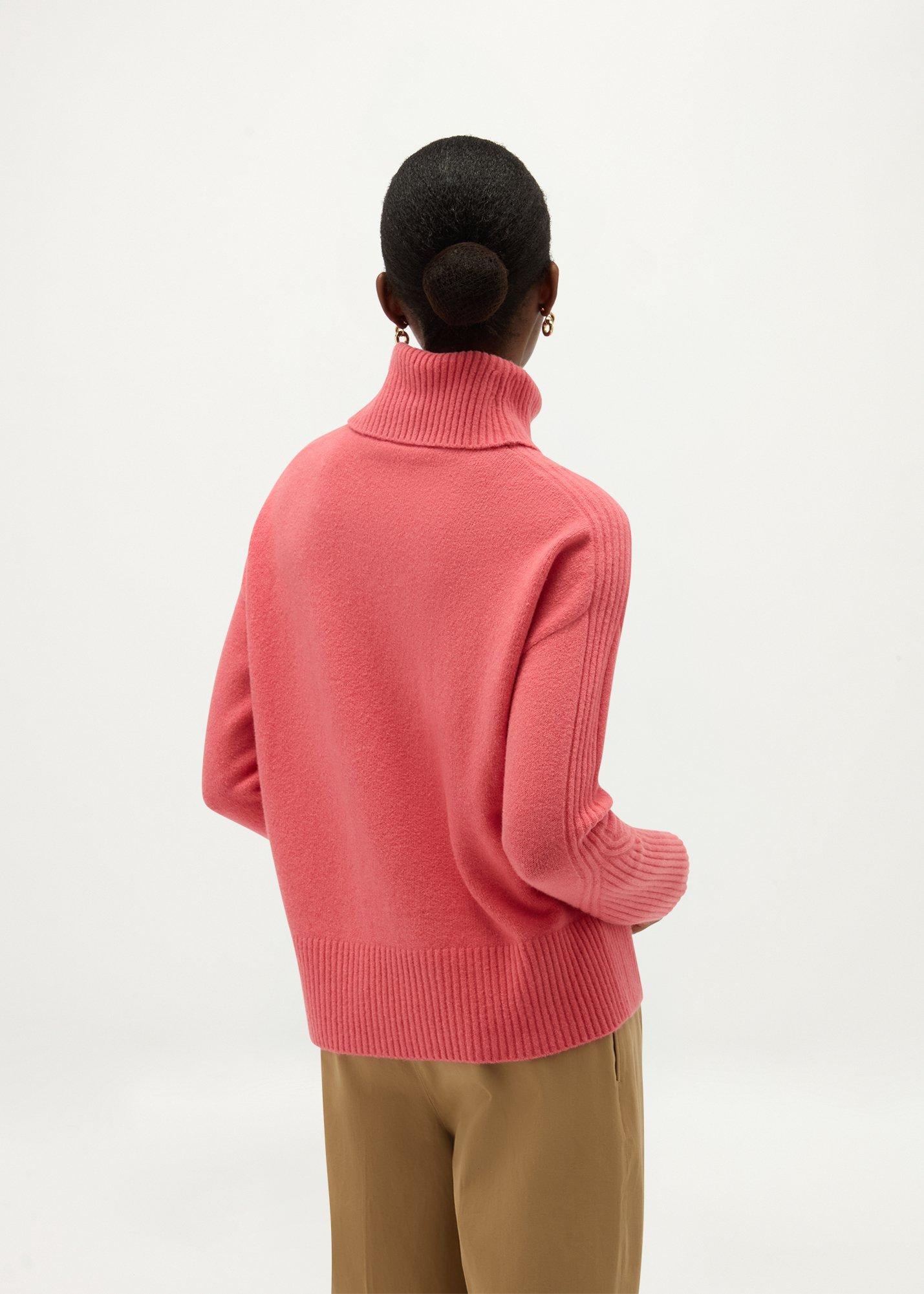Amber Rollneck Jumper, Rouge Pink, hi-res