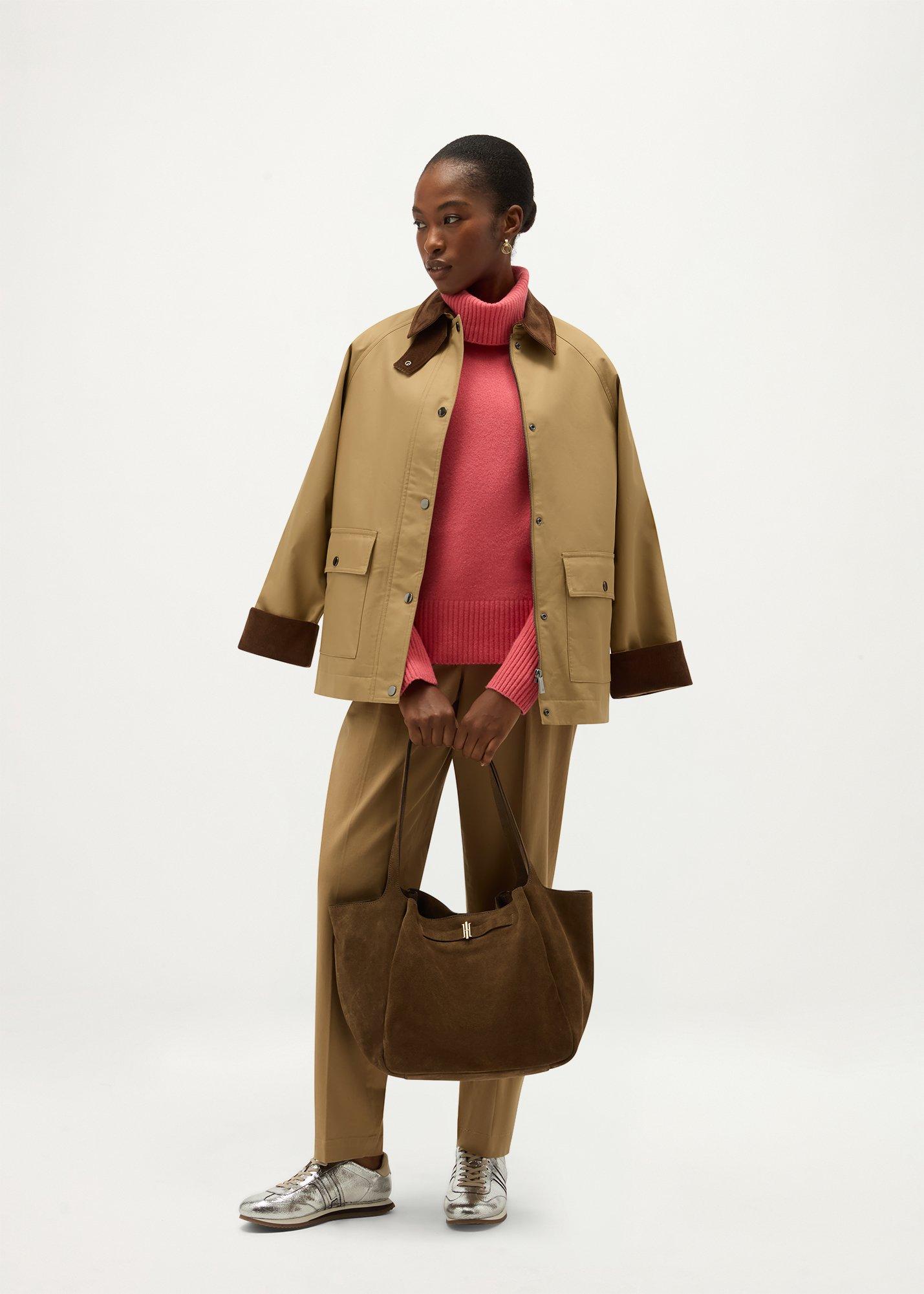 Amber Rollneck Jumper, Rouge Pink, hi-res