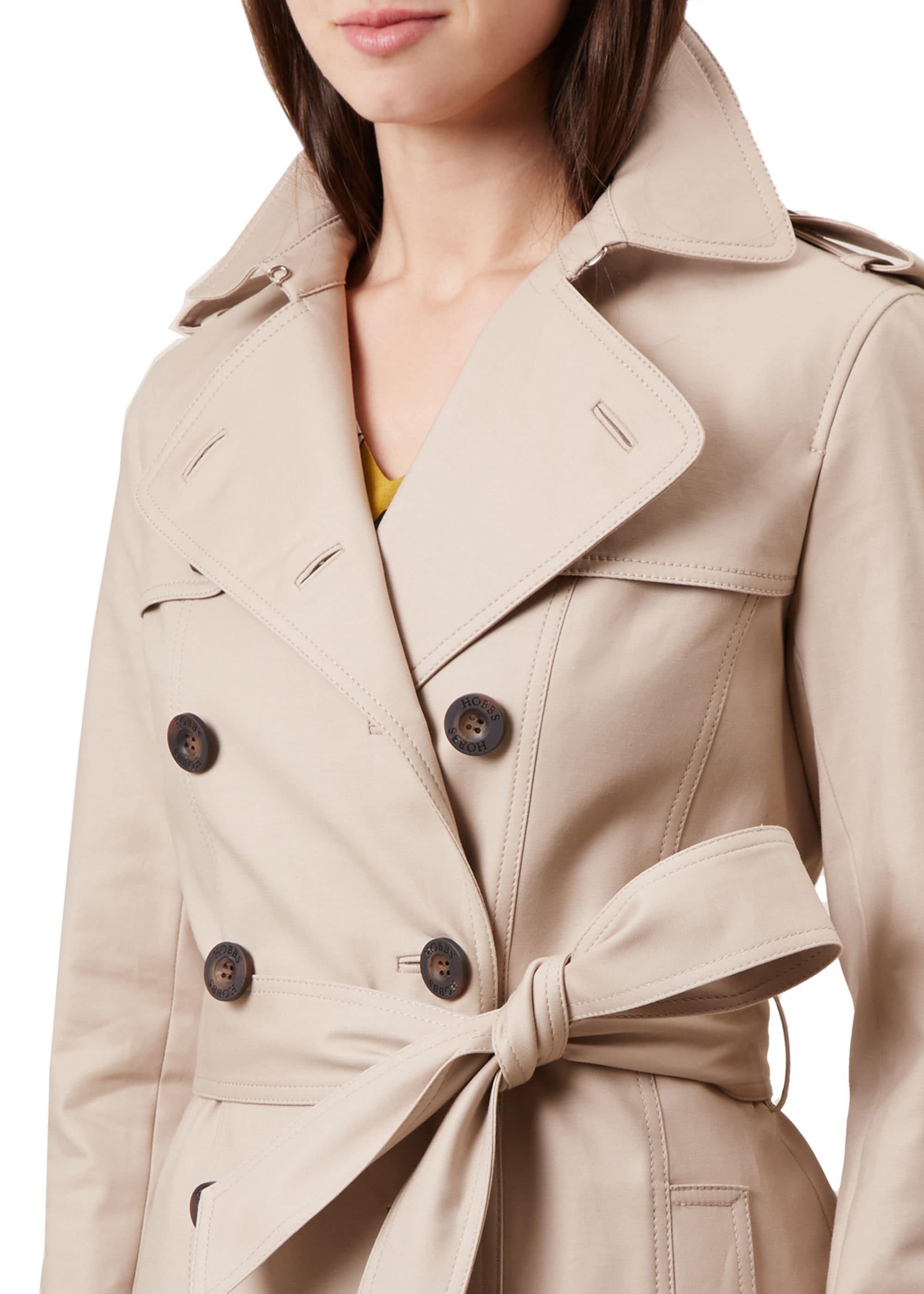 Saskia Water Resistant Trench Coat, Clay, hi-res