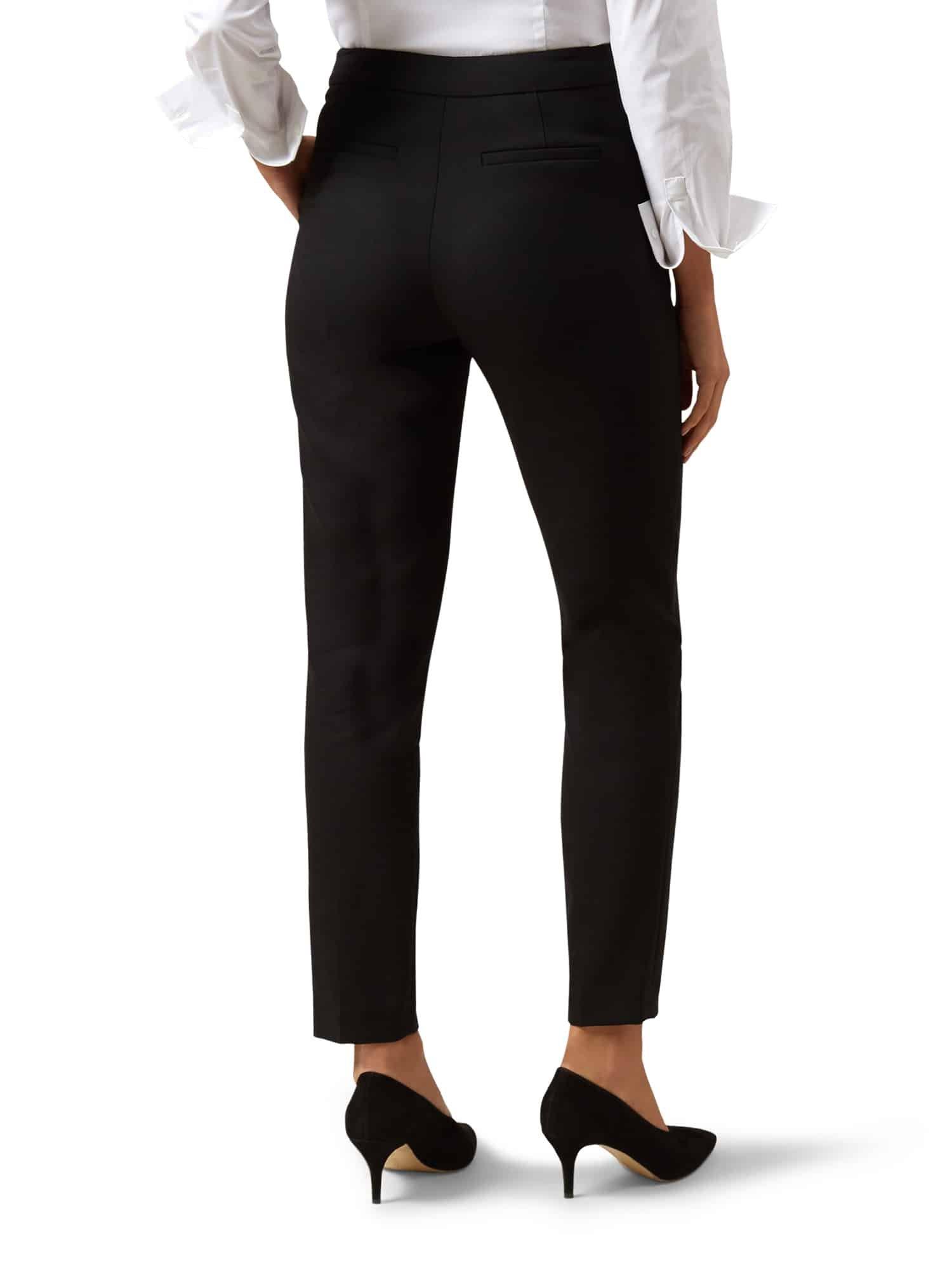 Gael Wool Blend trousers, Black, hi-res