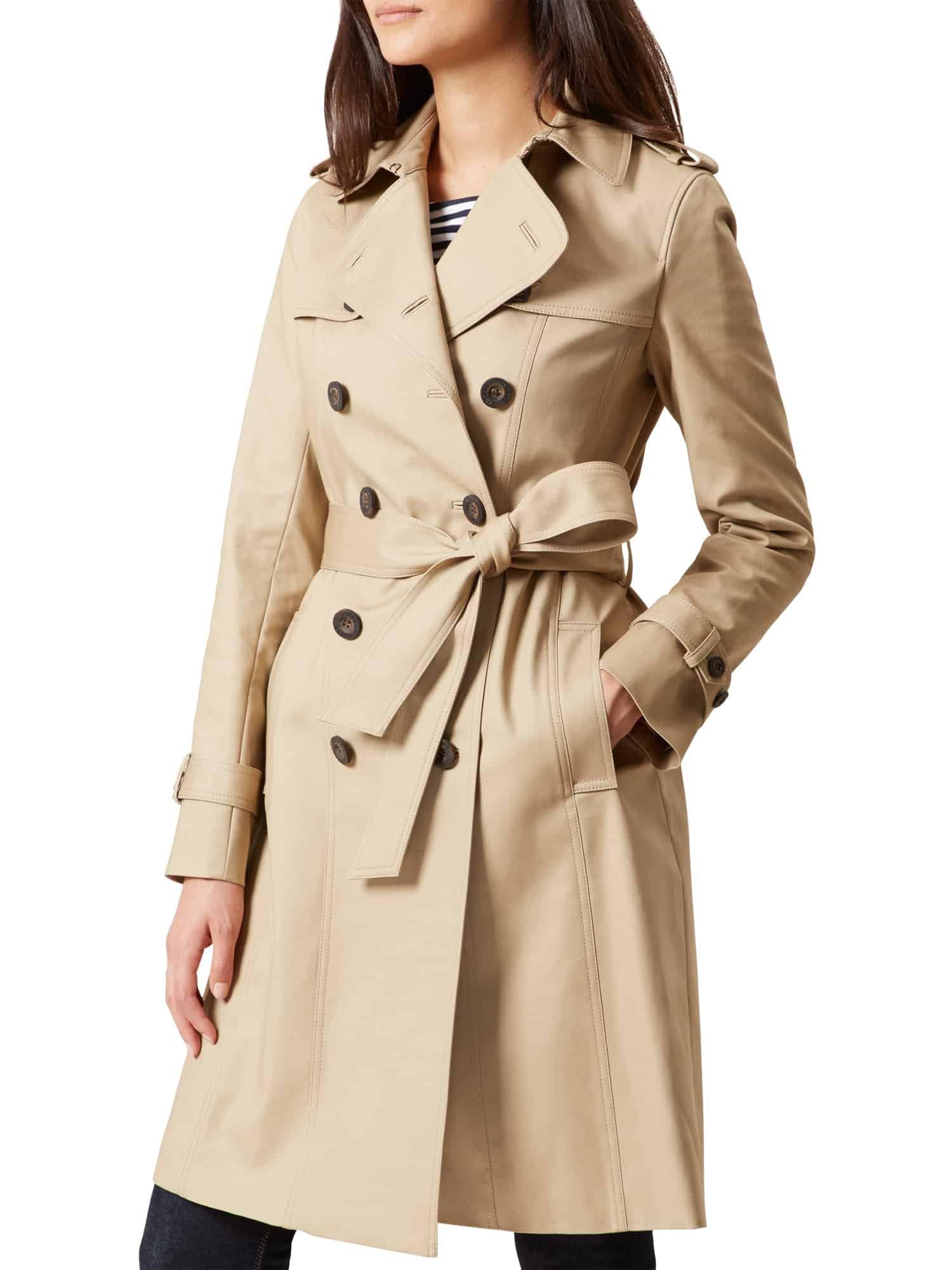 Saskia Water Resistant Trench Coat, Mocha, hi-res