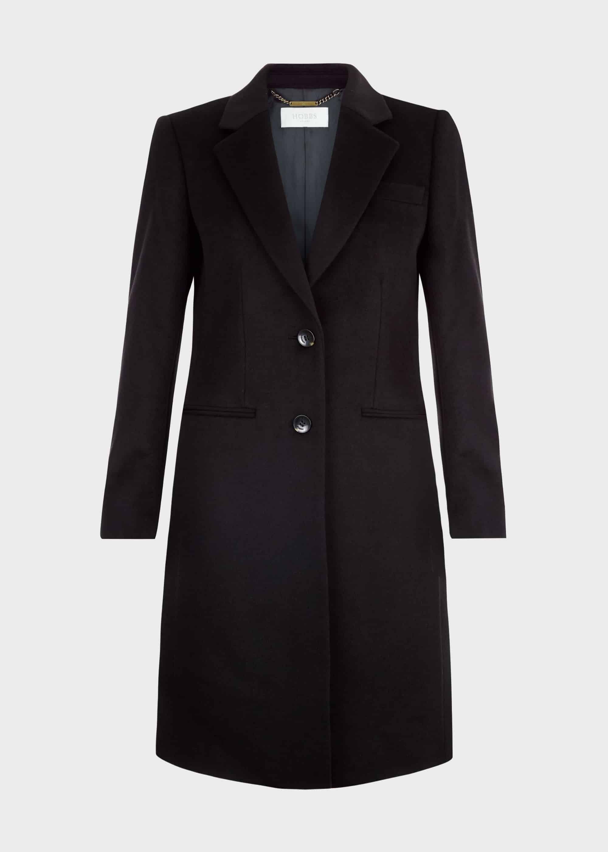 Tilda Wool Coat, Black, hi-res