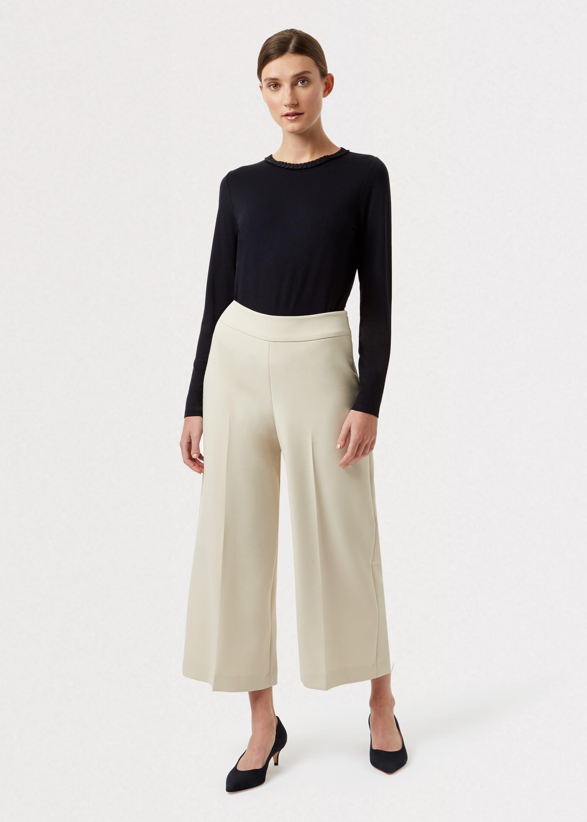 Kirby Pleat Neck Top, Navy, hi-res