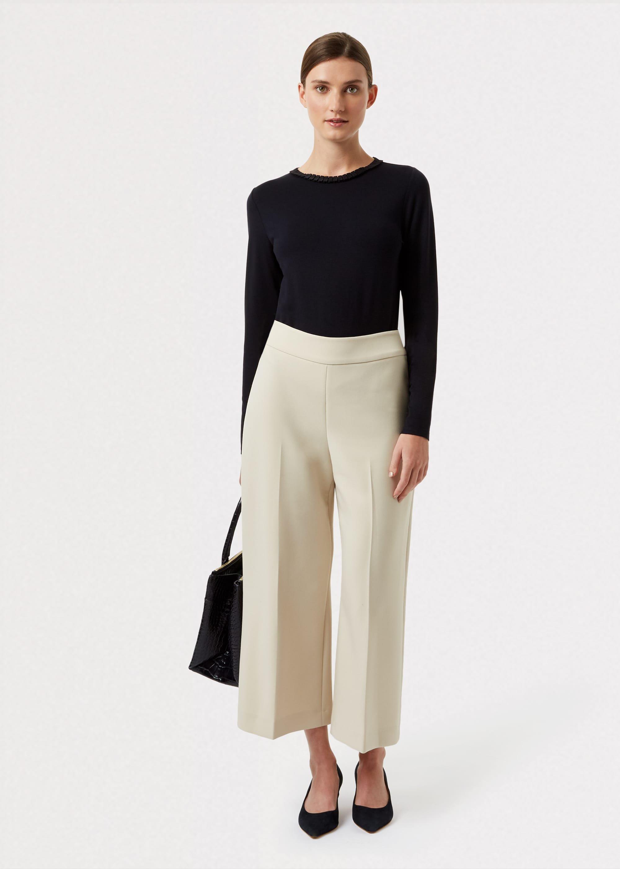 Kirby Pleat Neck Top, Navy, hi-res