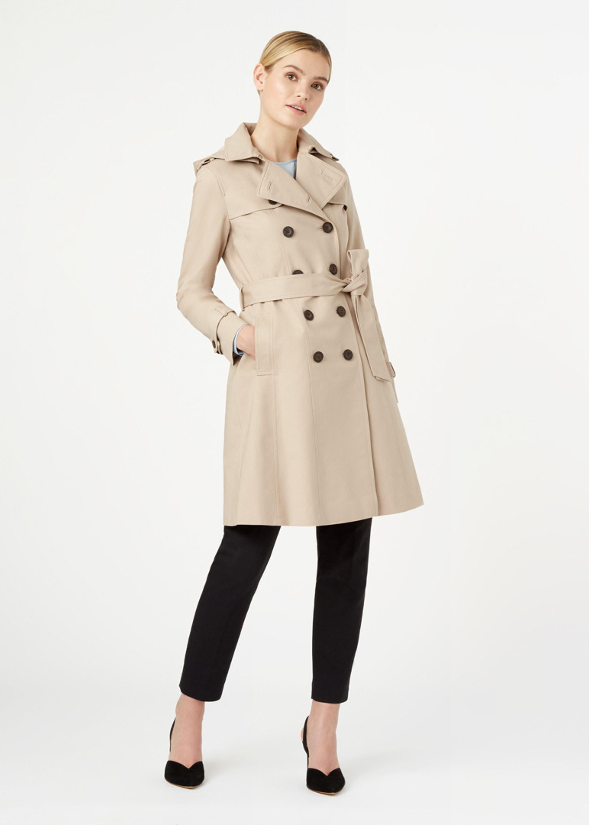 Saffie Water Resistant Trench Coat