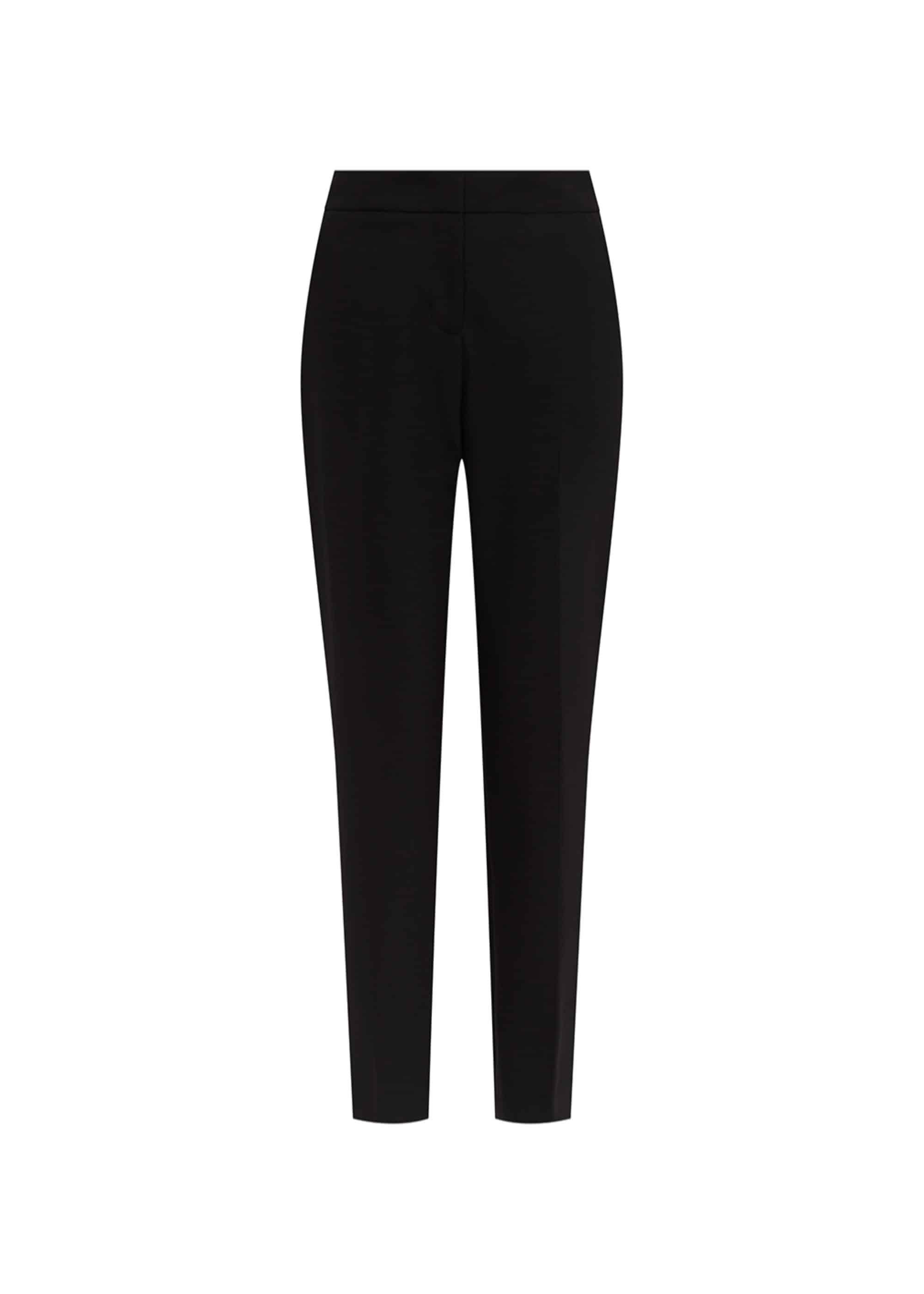 Petite Gael Wool Blend Trouser With Stretch, Black, hi-res