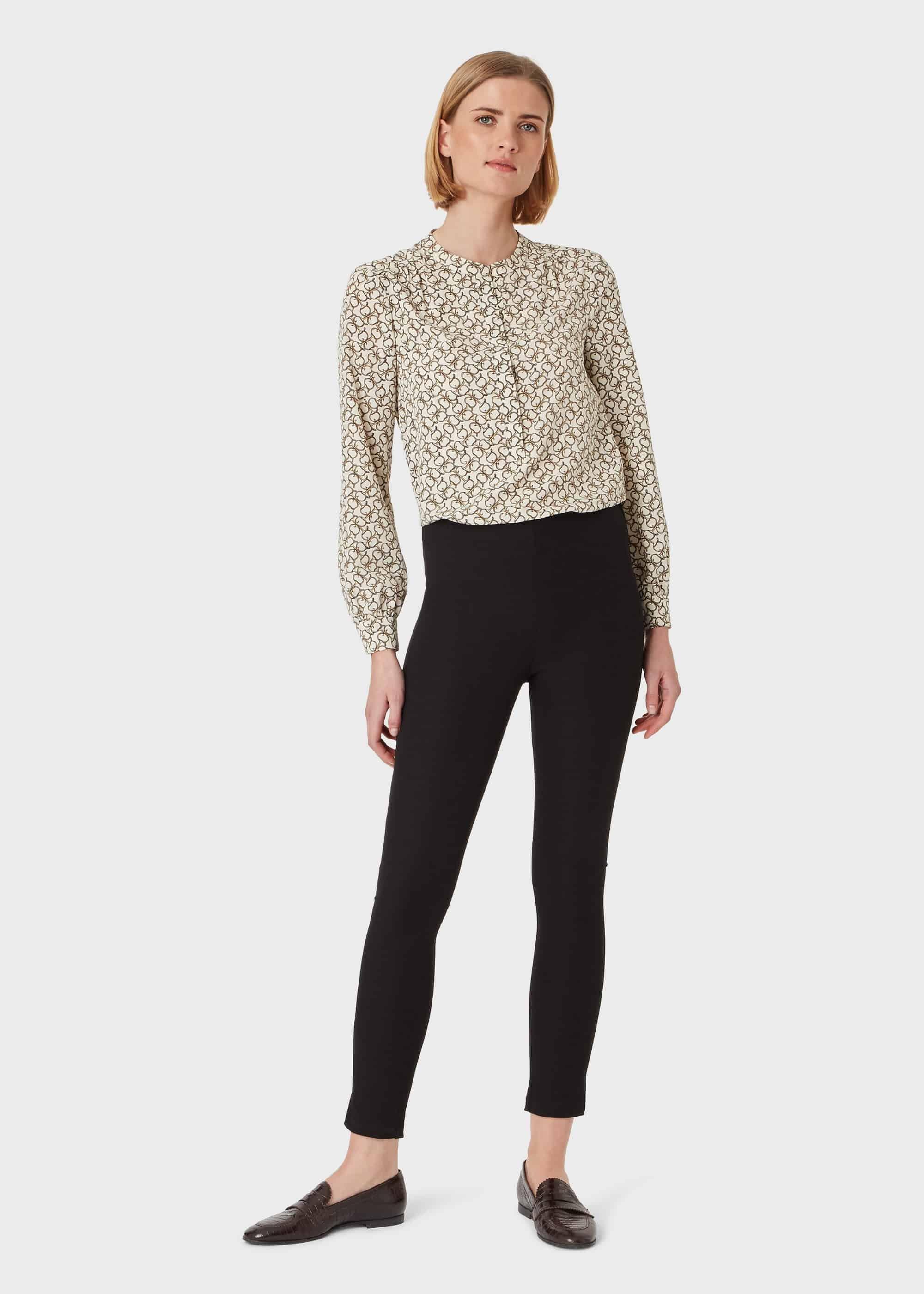 Liza 7/8 Trouser With Cotton, Black, hi-res