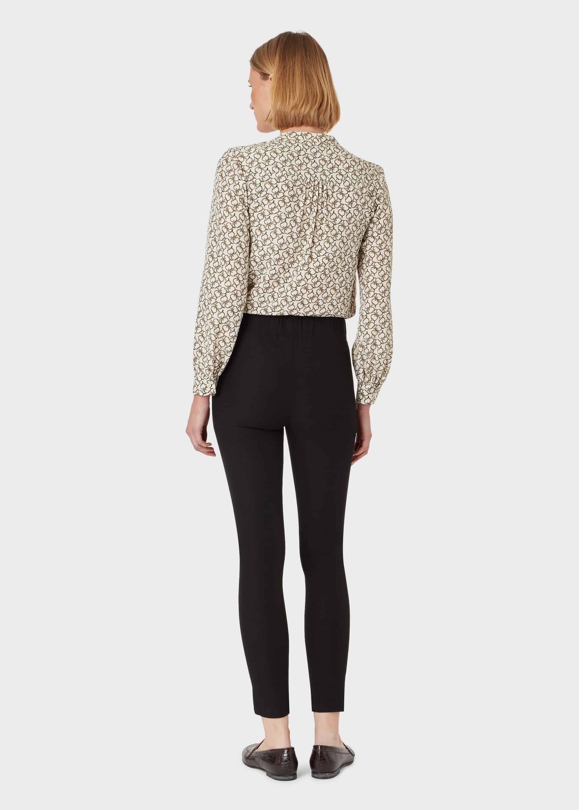 Liza 7/8 Trouser With Cotton, Black, hi-res