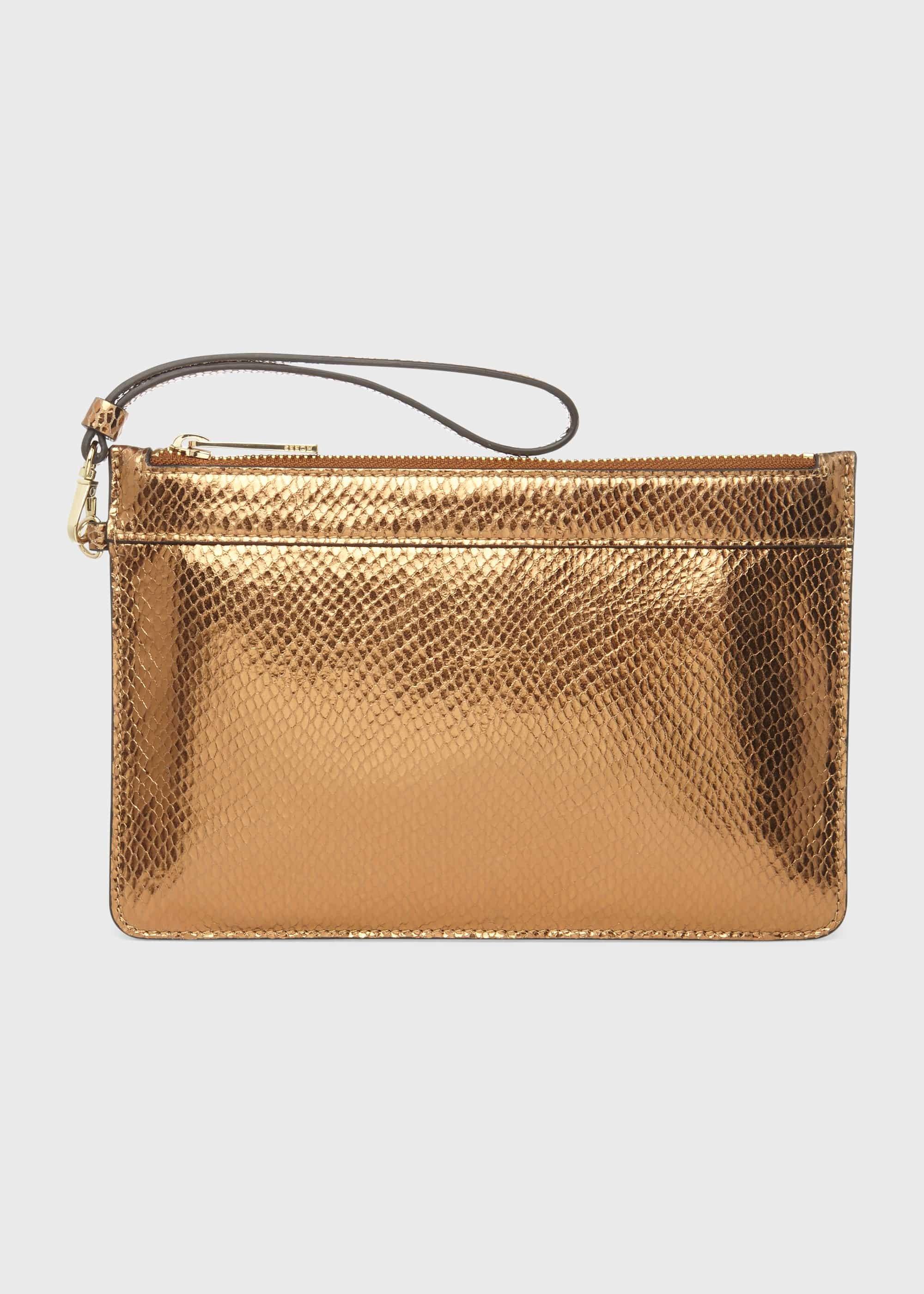 Lundy Wristlet, Metallic Gold, hi-res