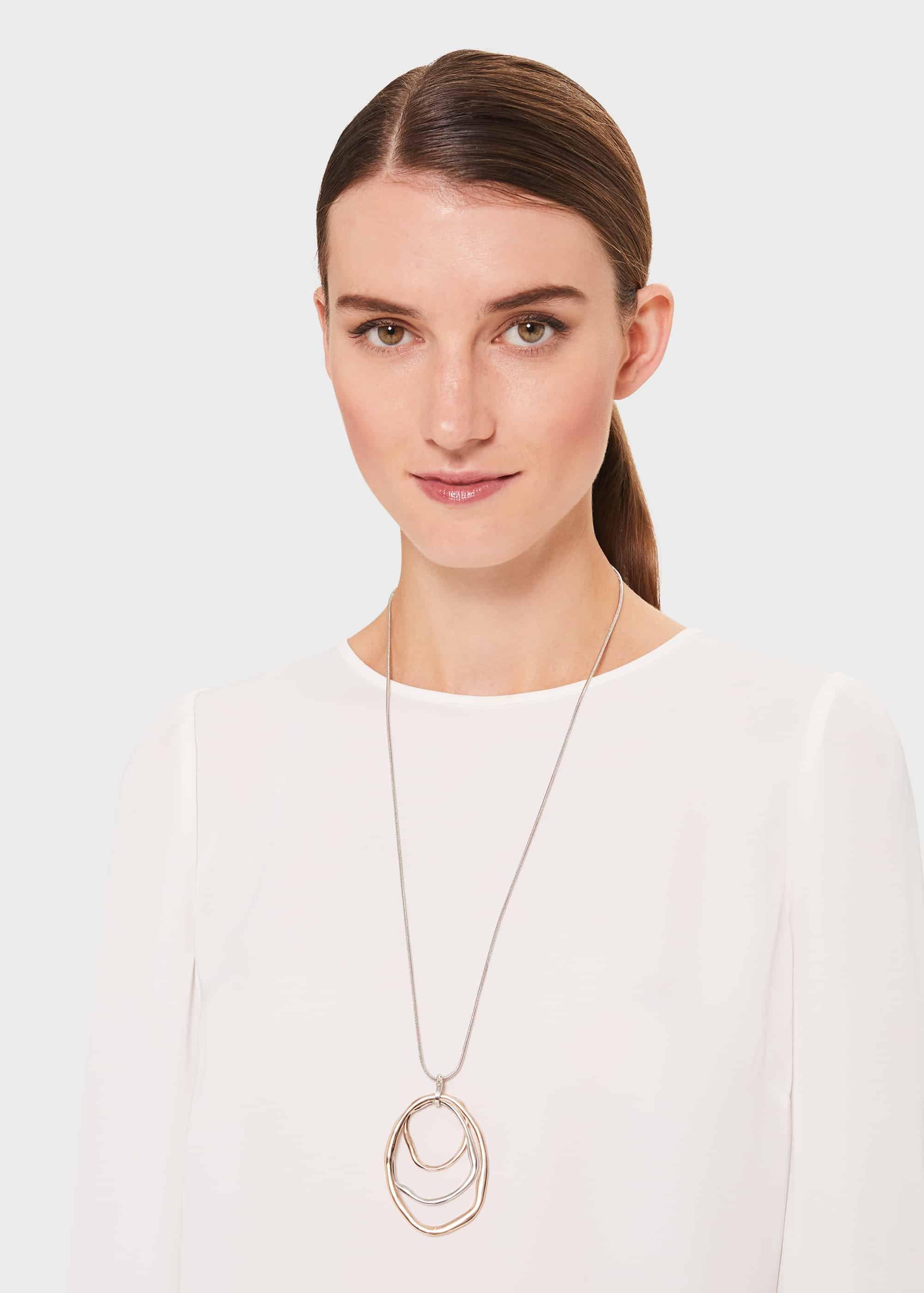 Addison Necklace, Silver, hi-res